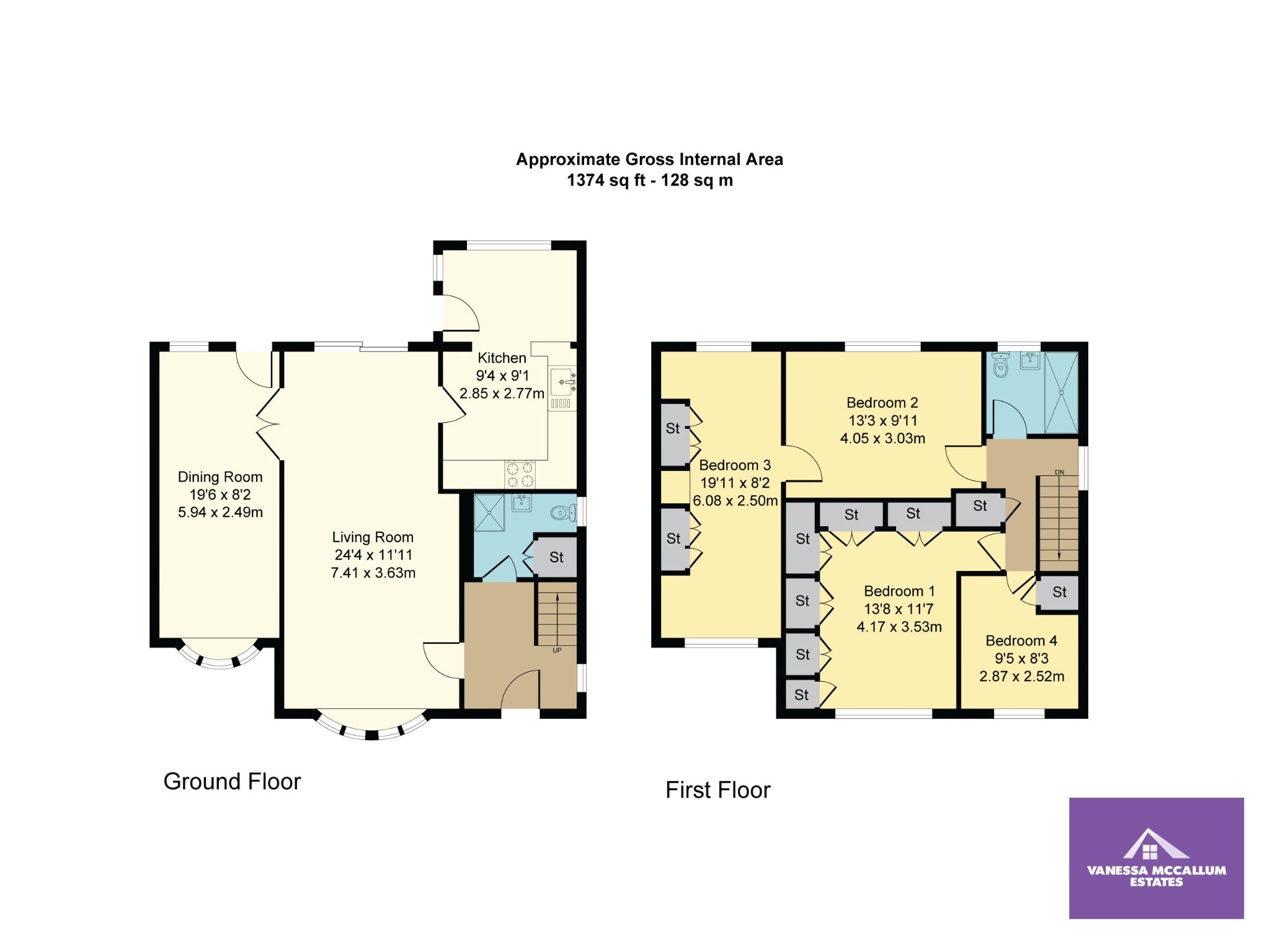 4 bedroom detached house SSTC in Potters Bar - Floorplan 1