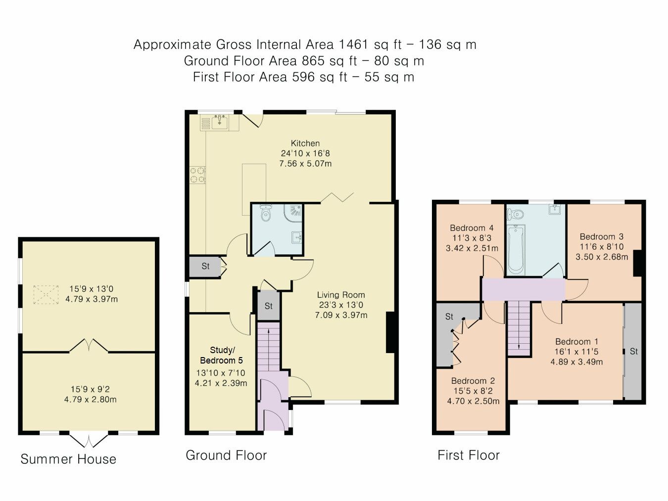 4 bedroom semi-detached house Sale Agreed in Potters Bar - Floorplan 1