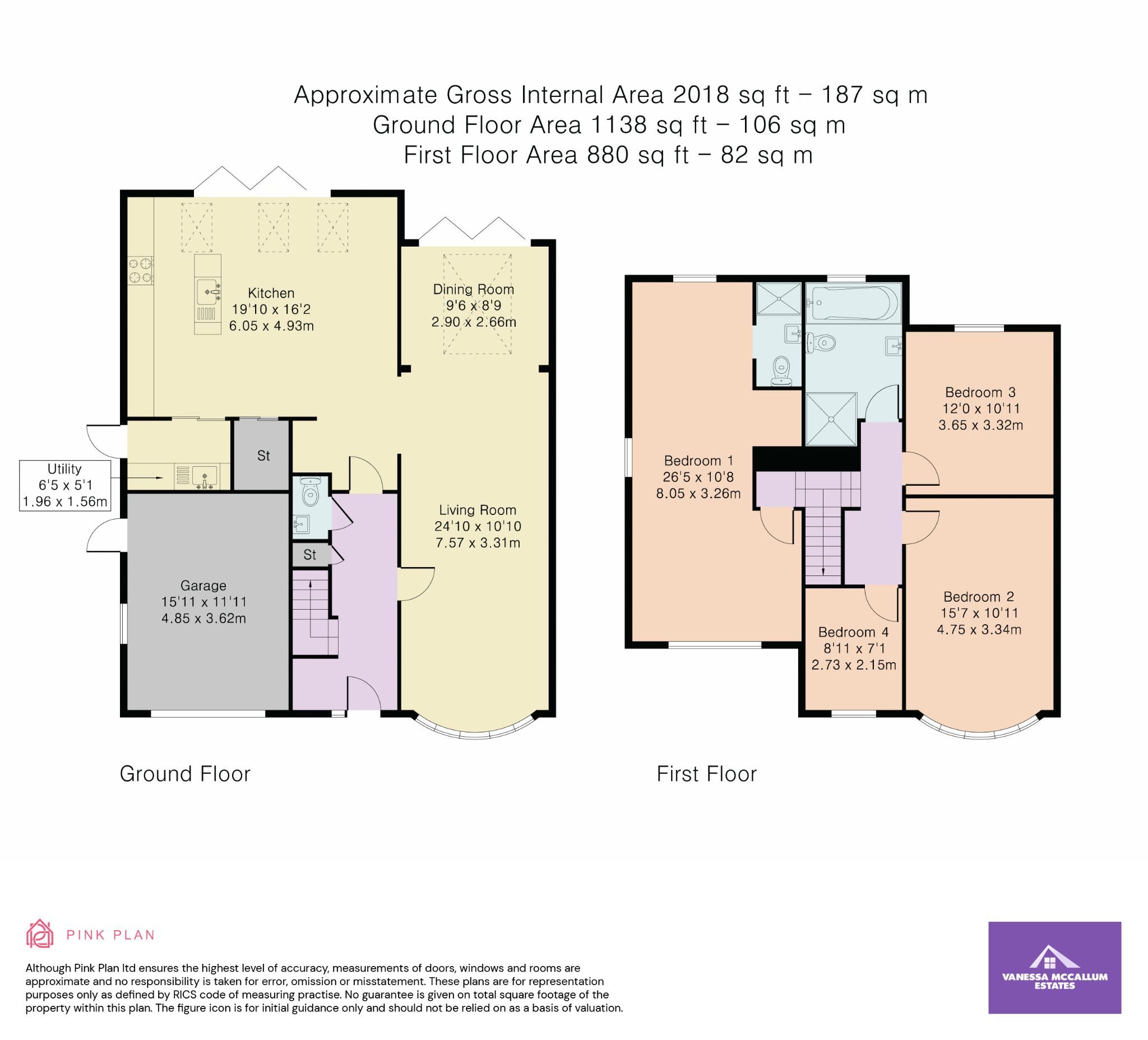 4 bedroom semi-detached house Sale Agreed in Barnet - Floorplan 1