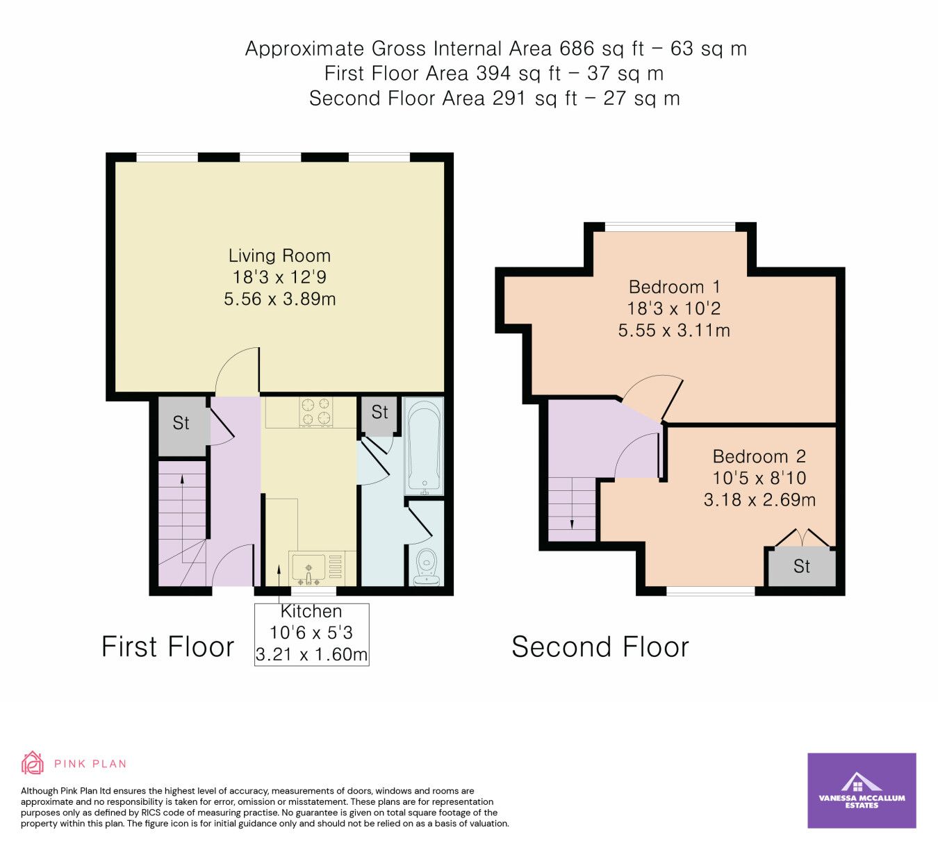 2 bedroom apartment flat/apartment To Let in Hatfield - Floorplan 1