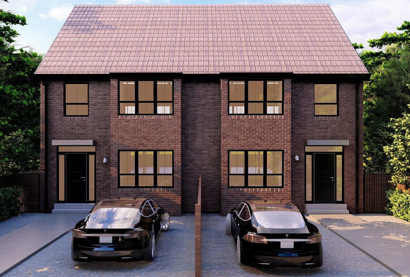 3 bedroom detached house For Sale in Brookmans Park - Proposed Front Elevation