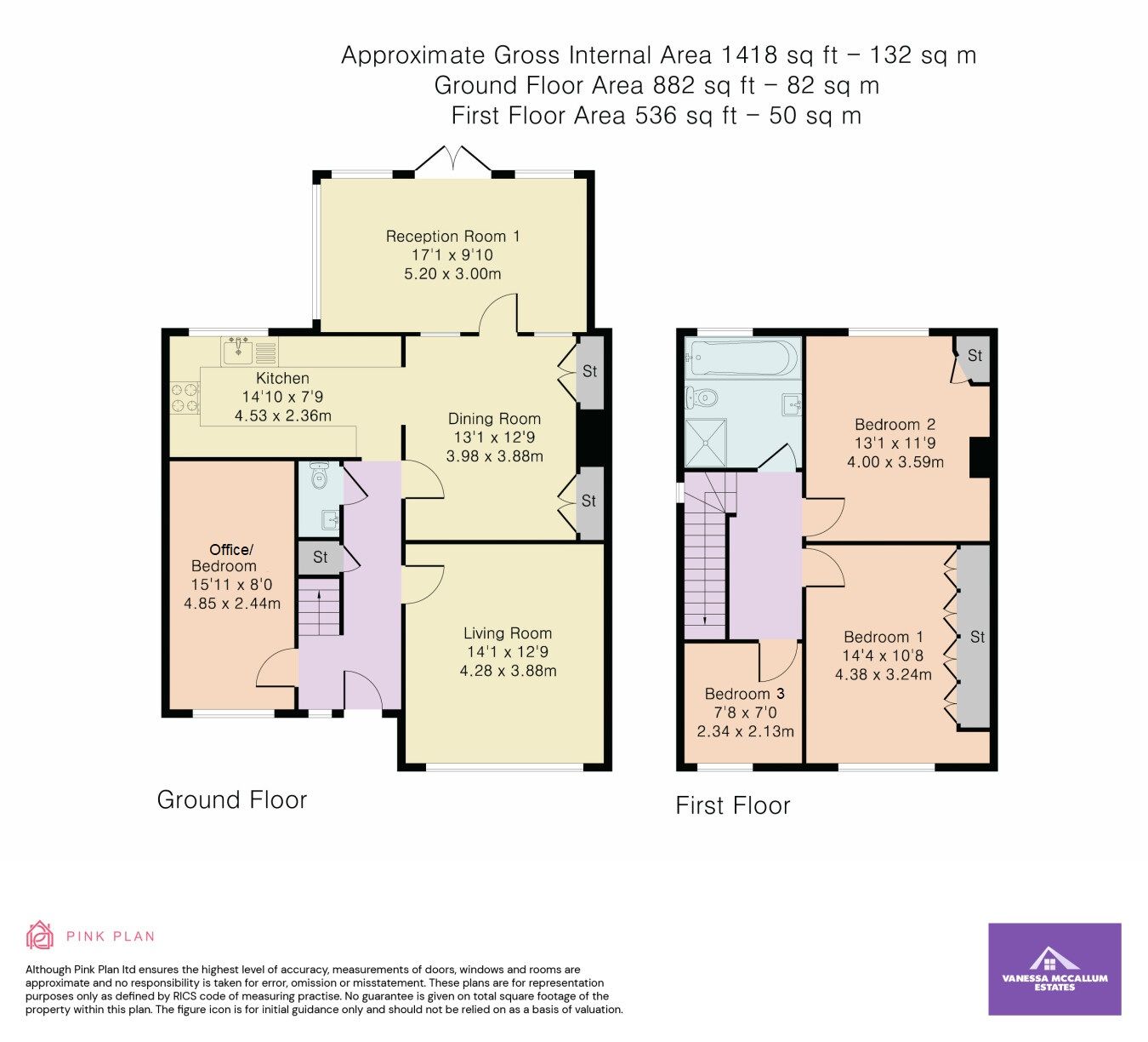 3 bedroom semi-detached house SSTC in Potters Bar - Floorplan 1