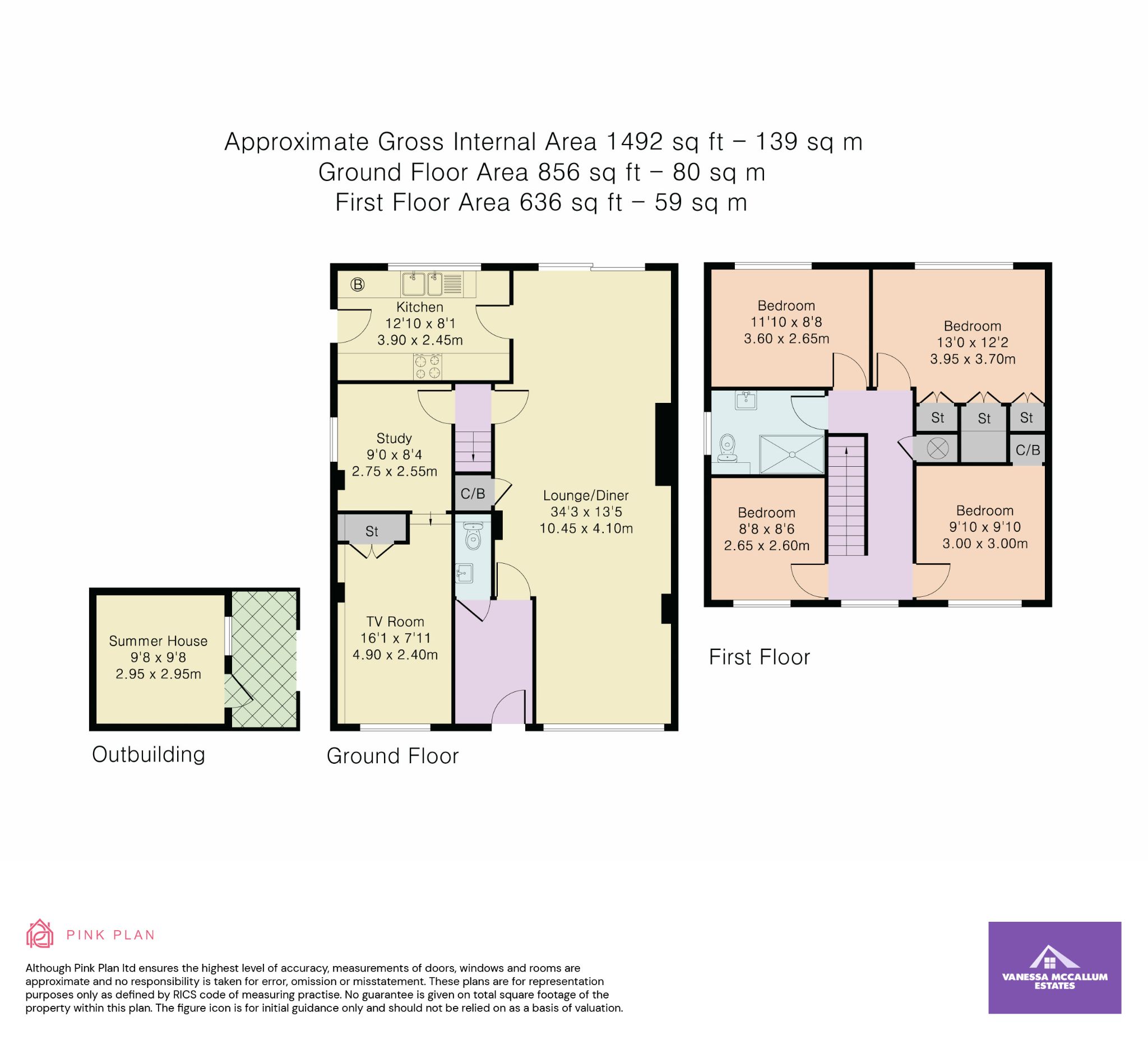 4 bedroom detached house Sale Agreed in Potters Bar - Floorplan 1