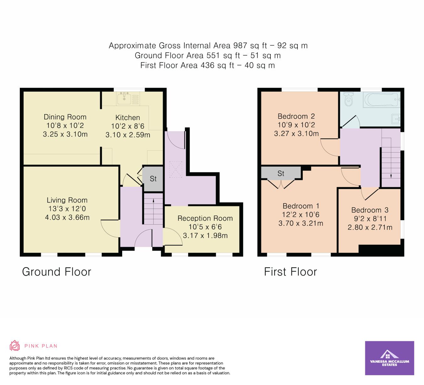 3 bedroom semi-detached house For Sale in Potters Bar - Floorplan 1