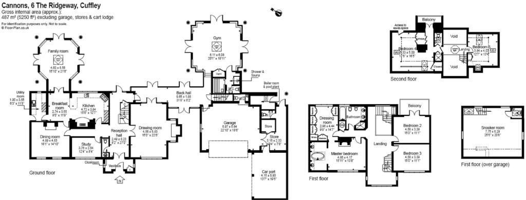 5 bedroom detached house For Sale in Potters Bar - Floorplan 1