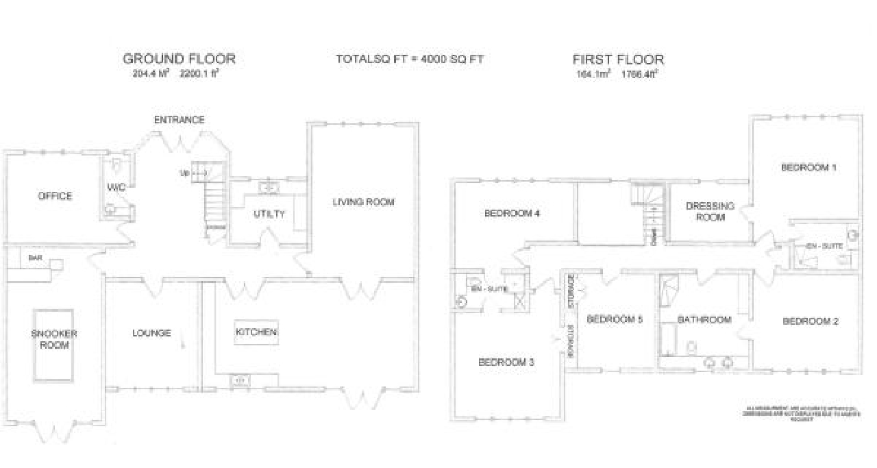 5 bedroom detached house Sale Agreed in North Mymms - Floorplan 1