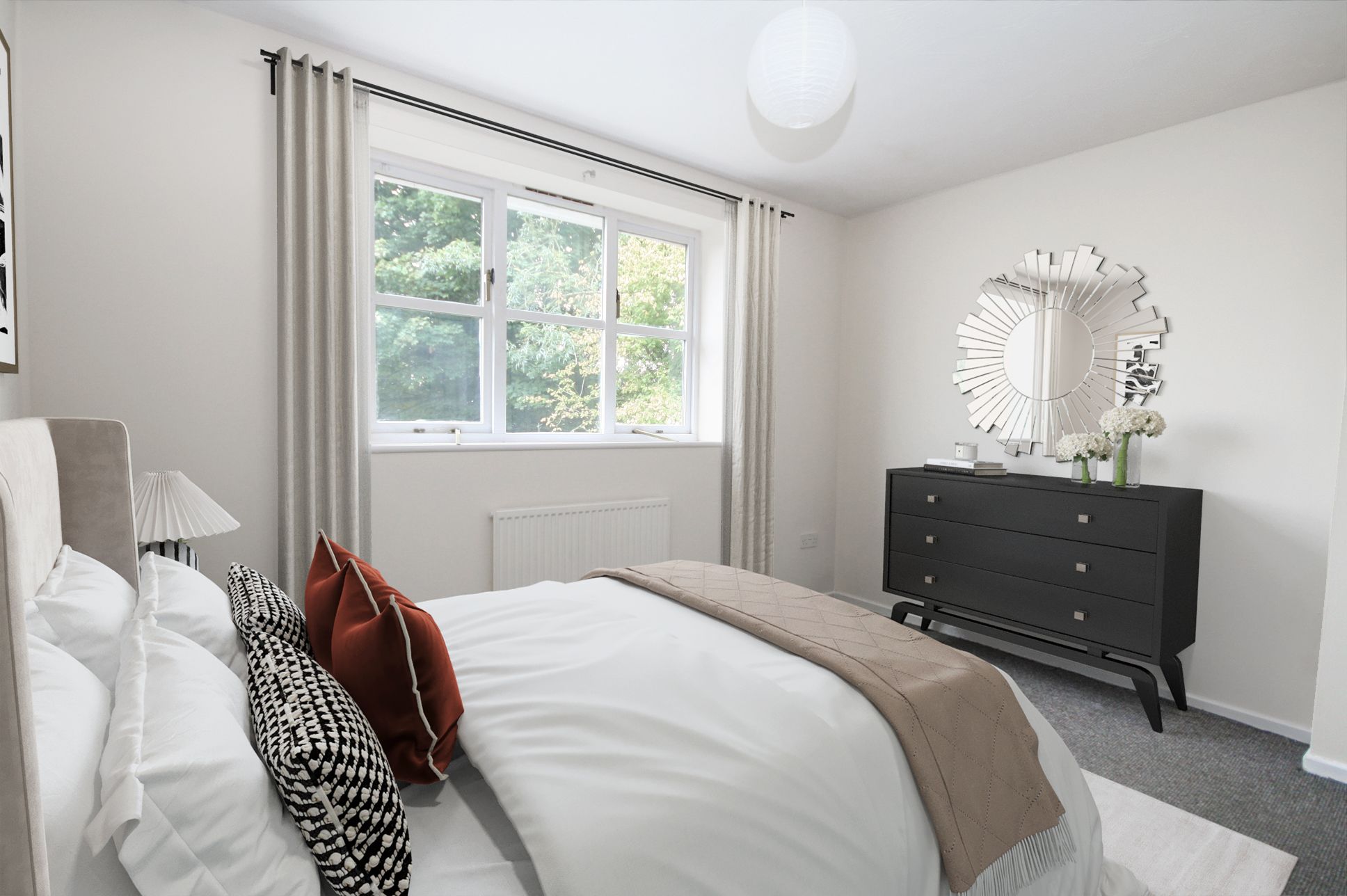 2 Bedroom End Terraced House For Sale - digitally furnished bedroom