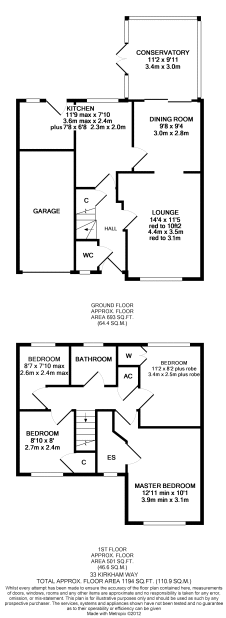 4 bedroom detached house SSTC in Bishop Auckland - Floorplan 1.