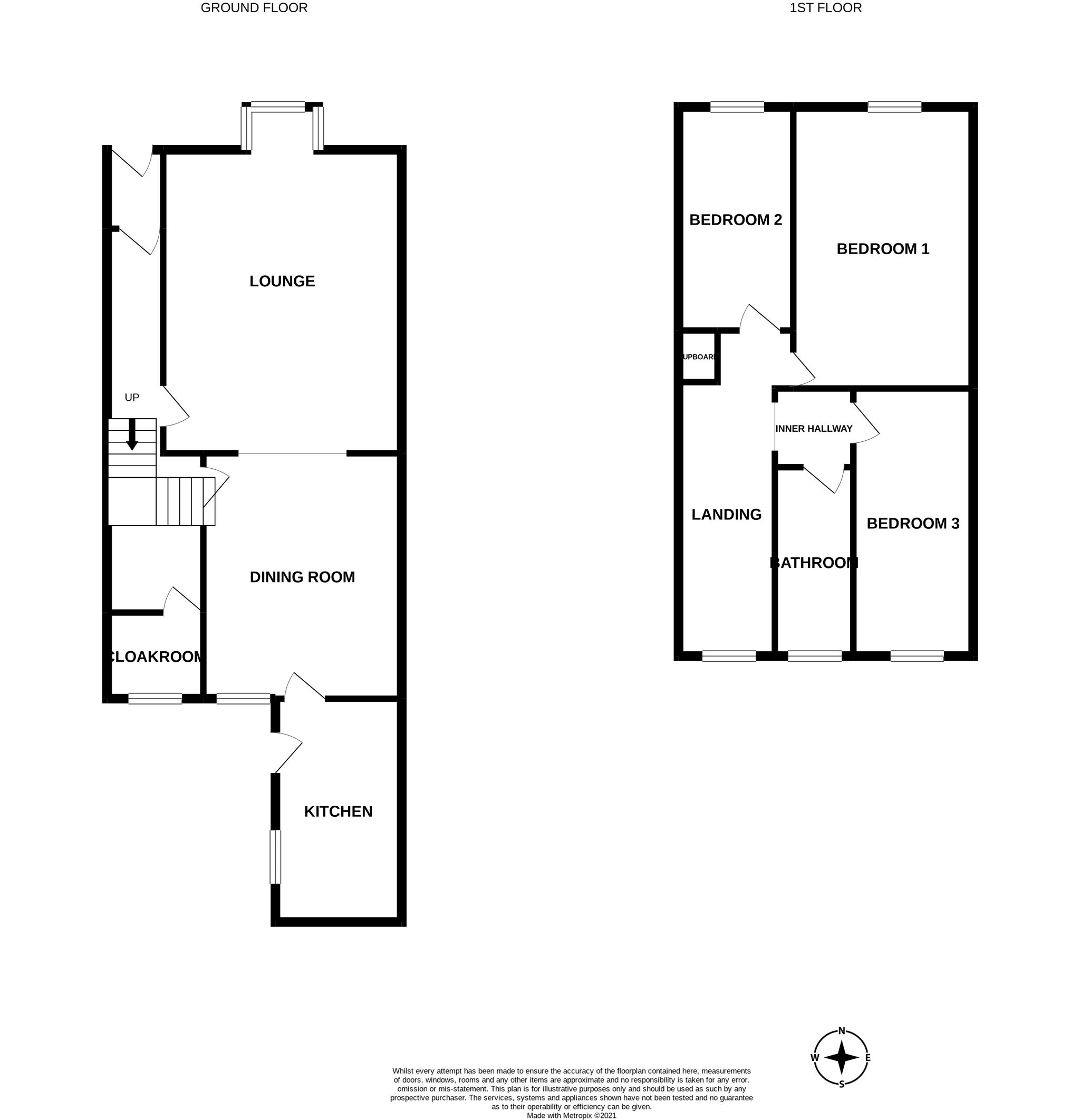 3 bedroom mid terraced house Sale Agreed in Bishop Auckland - Floorplan 1.