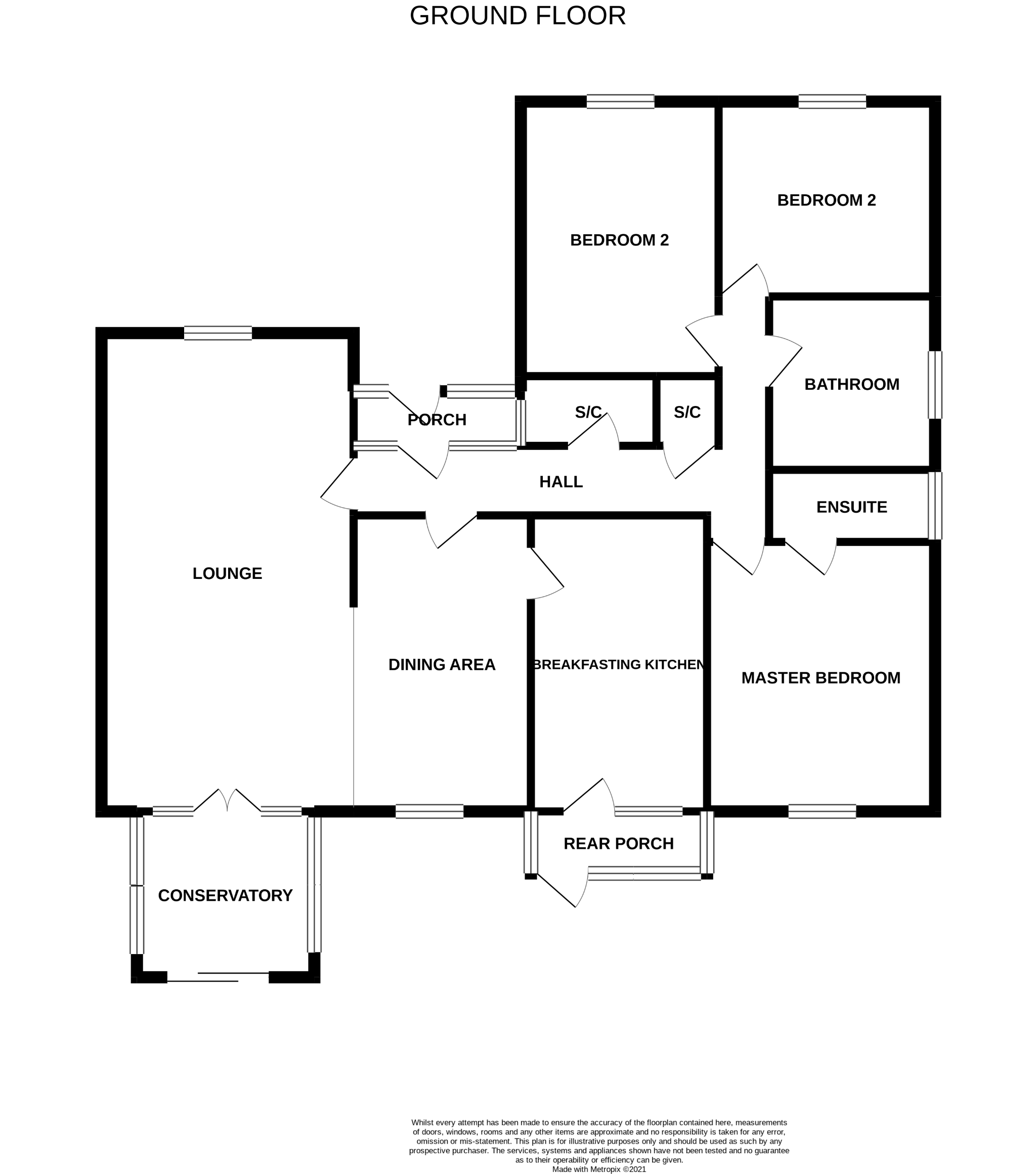 3 bedroom detached bungalow Sale Agreed in Bishop Auckland - Floorplan 1.