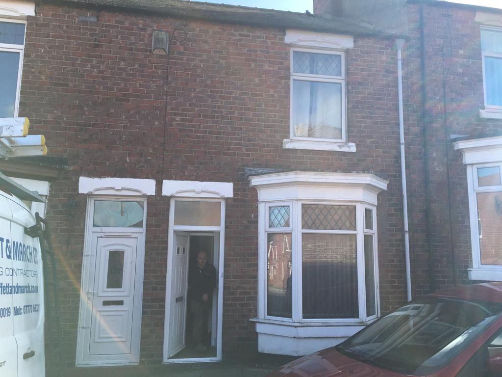 3 bedroom mid terraced house For Sale in Shildon - Front elevation.