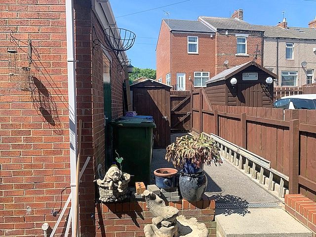 3 bedroom mid terraced house For Sale in Bishop Auckland - Rear Courtyard.