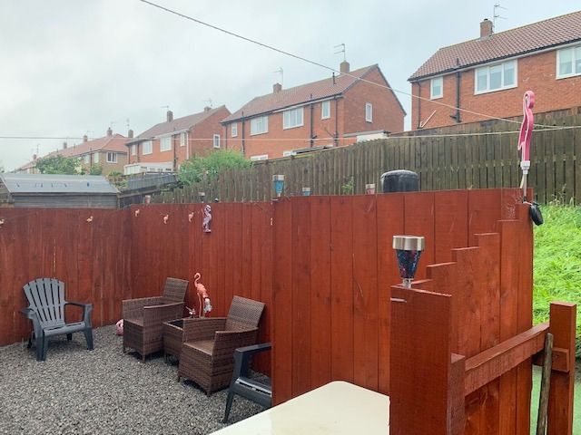 3 bedroom semi-detached house Sale Agreed in Crook - Rear Garden.