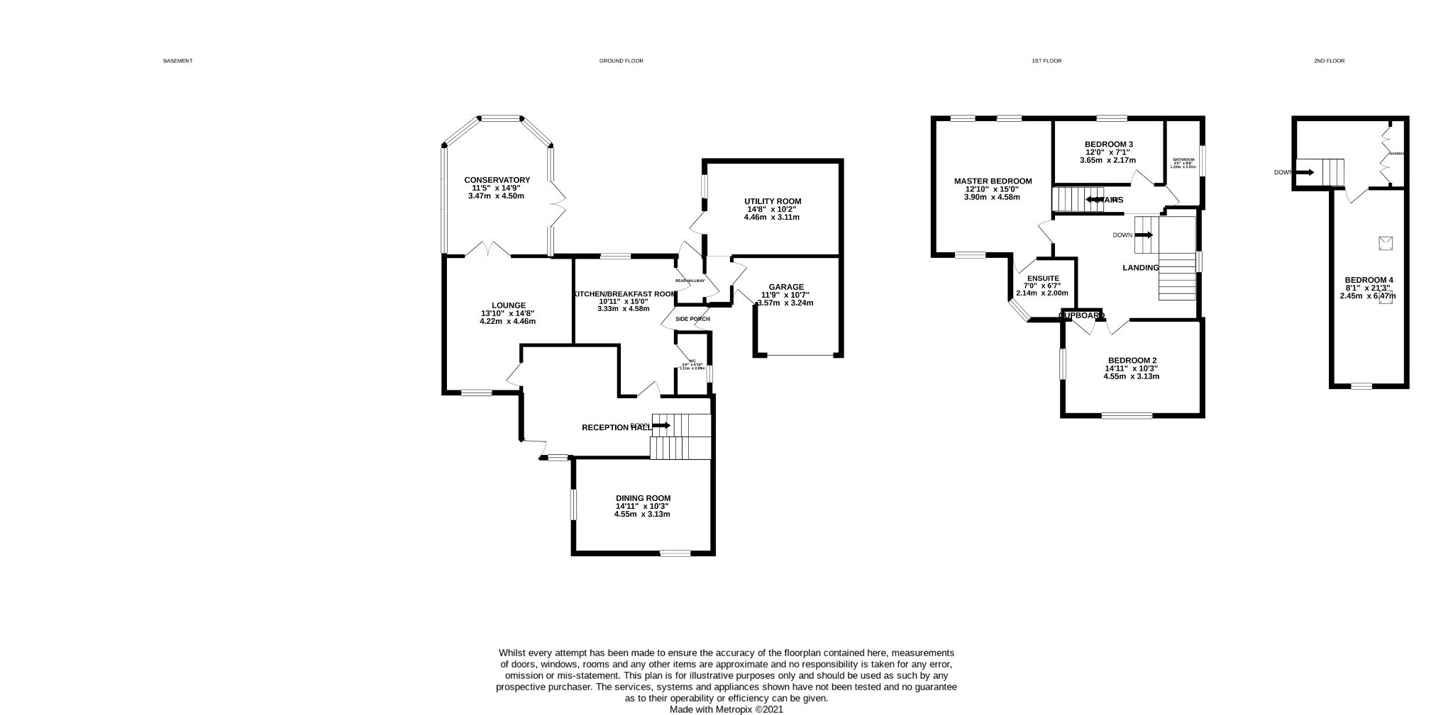 4 bedroom semi-detached house Sale Agreed in Bishop Auckland - Floorplan 1.