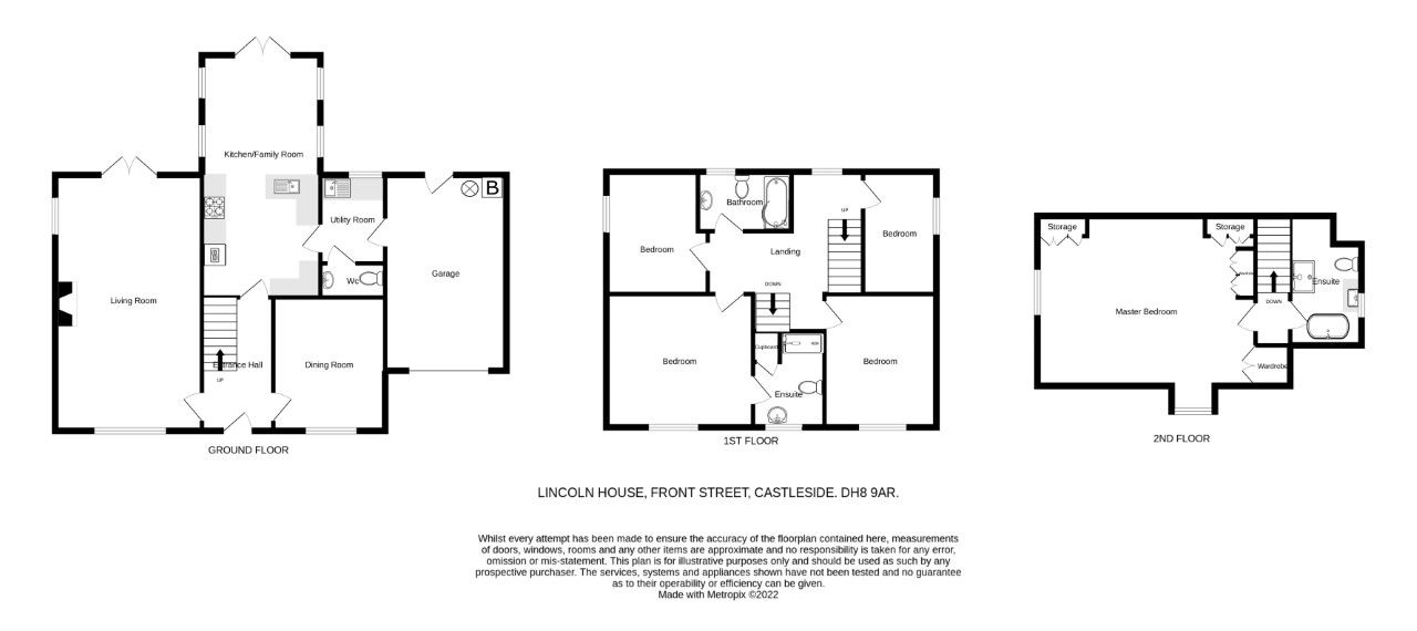 5 bedroom detached house Sale Agreed in Castleside, Consett - Floorplan 1.
