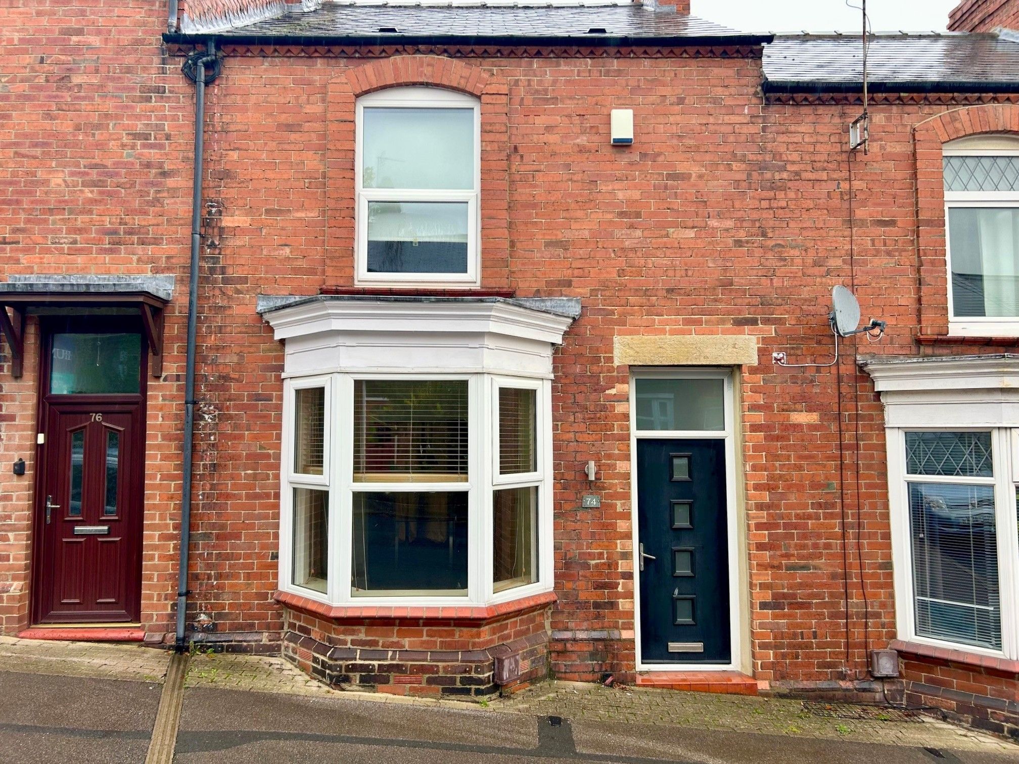 2 bedroom mid terraced house For Sale in Bishop Auckland - Front Elevation.
