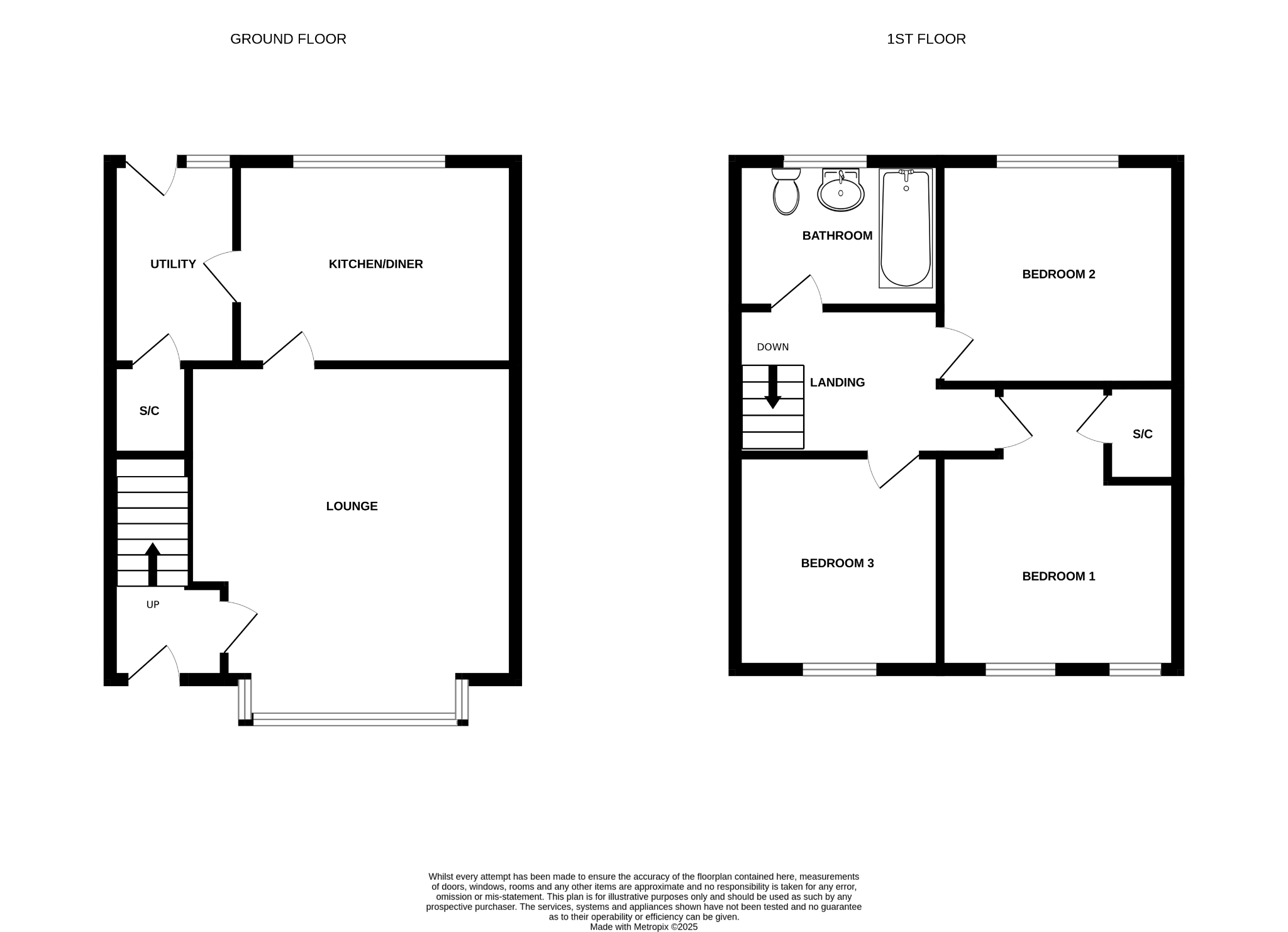 3 bedroom semi-detached house For Sale in Bishop Auckland - Floorplan 1.