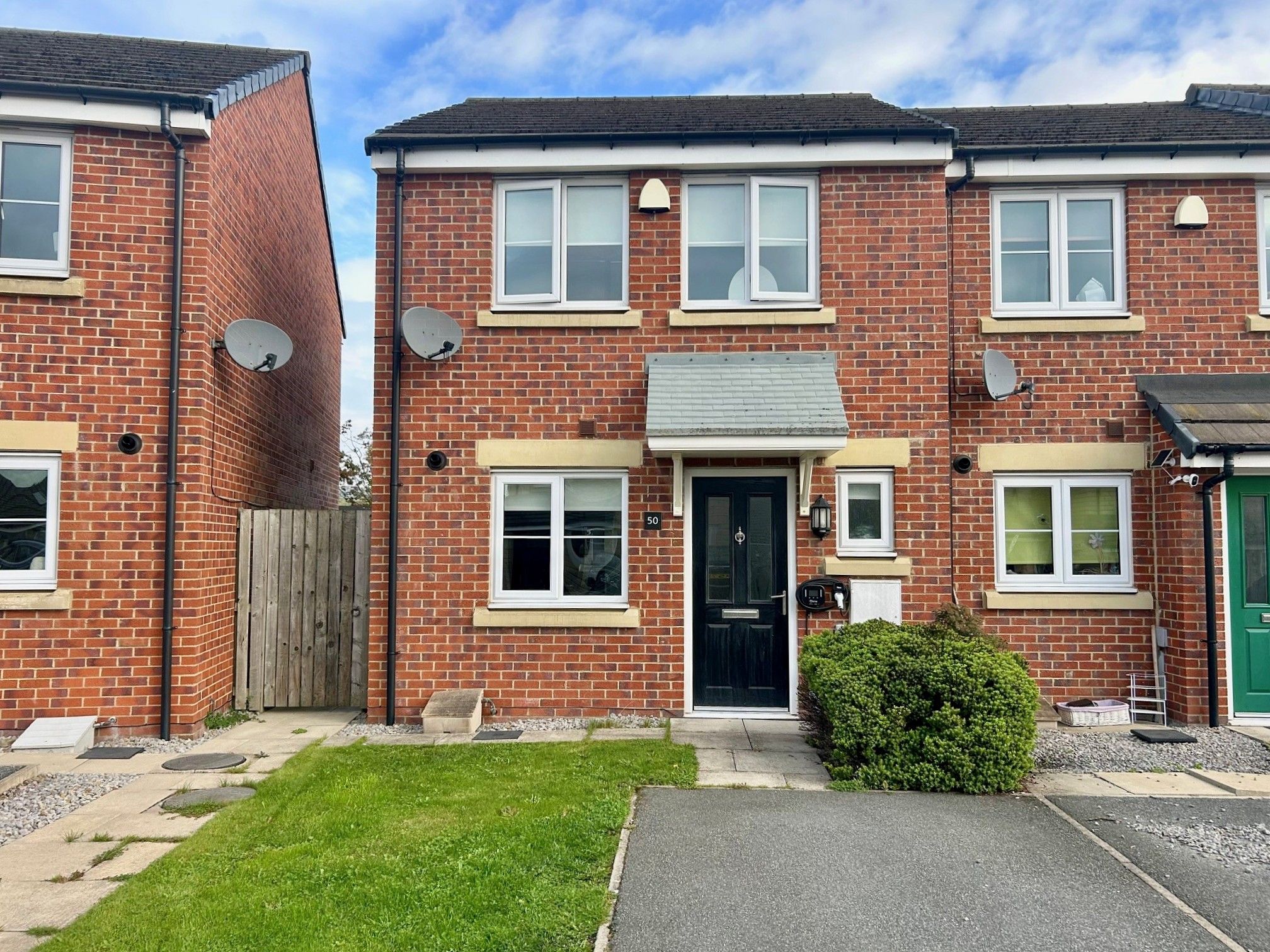 2 bedroom end terraced house For Sale in St. Helen Auckland - Front Elevation.