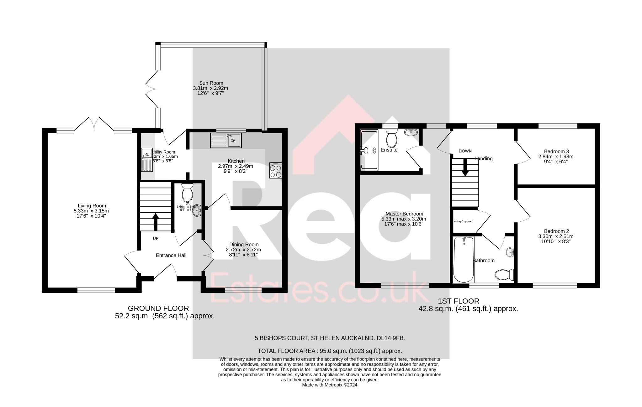 3 bedroom semi-detached house For Sale in Bishop Auckland - Floorplan 1.