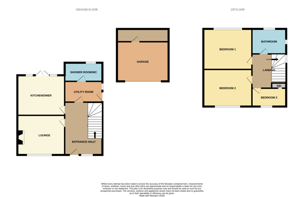 3 bedroom semi-detached house SSTC in Bishop Auckland - Floorplan 1.