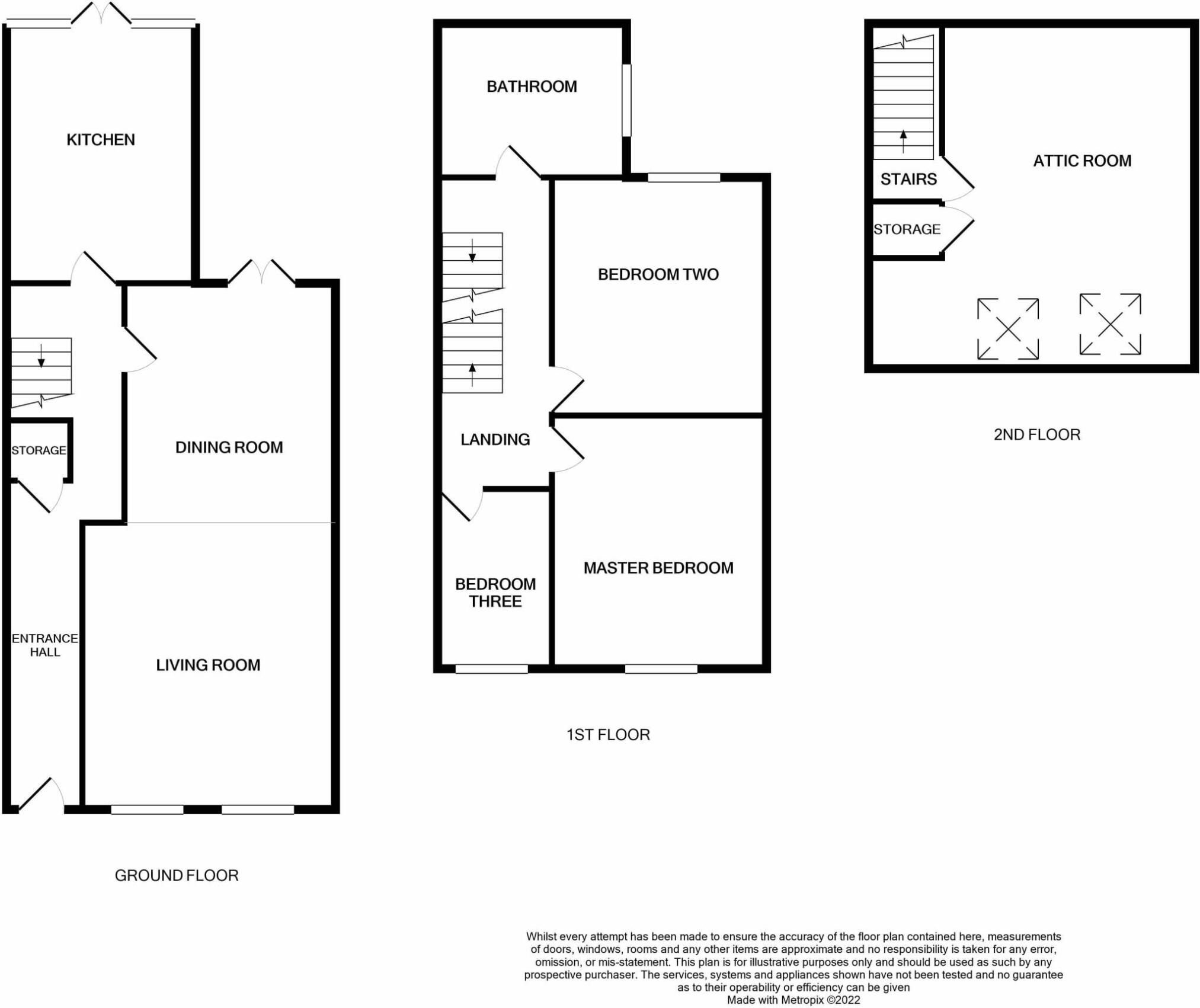 3 bedroom semi-detached house For Sale in Crook - Floorplan 1.
