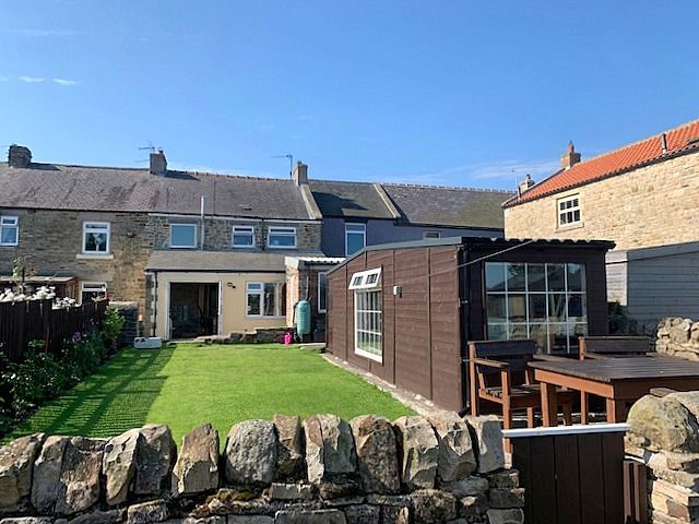 3 bedroom end terraced house Sale Agreed in Butterknowle, Bishop Auckland - Rear Elevation and Garden.