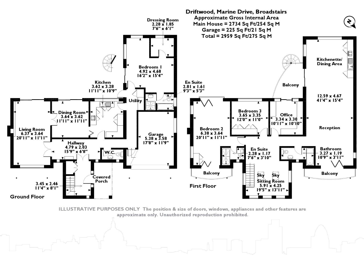 4 bedroom detached house SSTC in Broadstairs - Floorplan 1