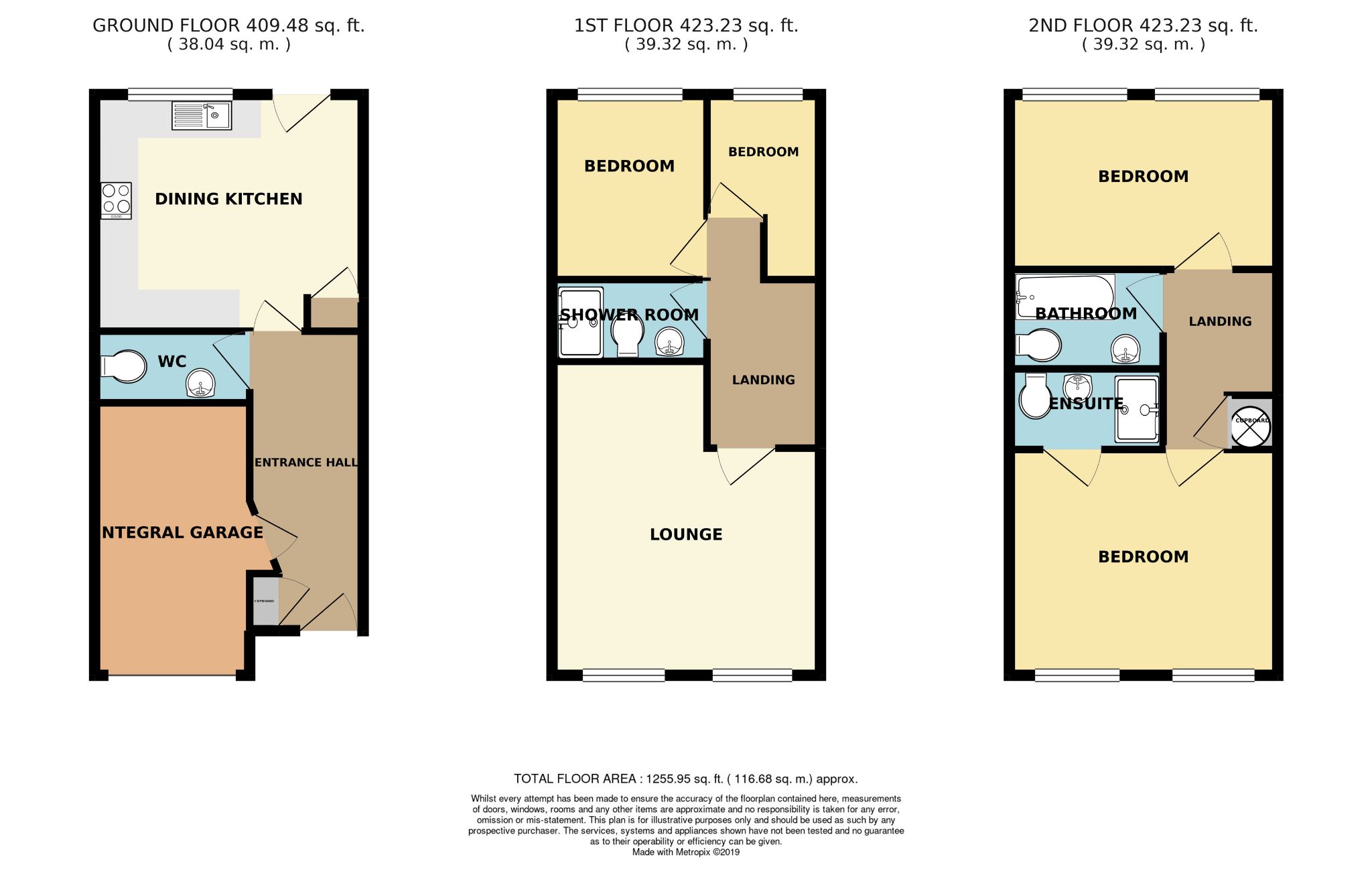 4 bedroom mid terraced house SSTC in Brighouse - Floorplan 1