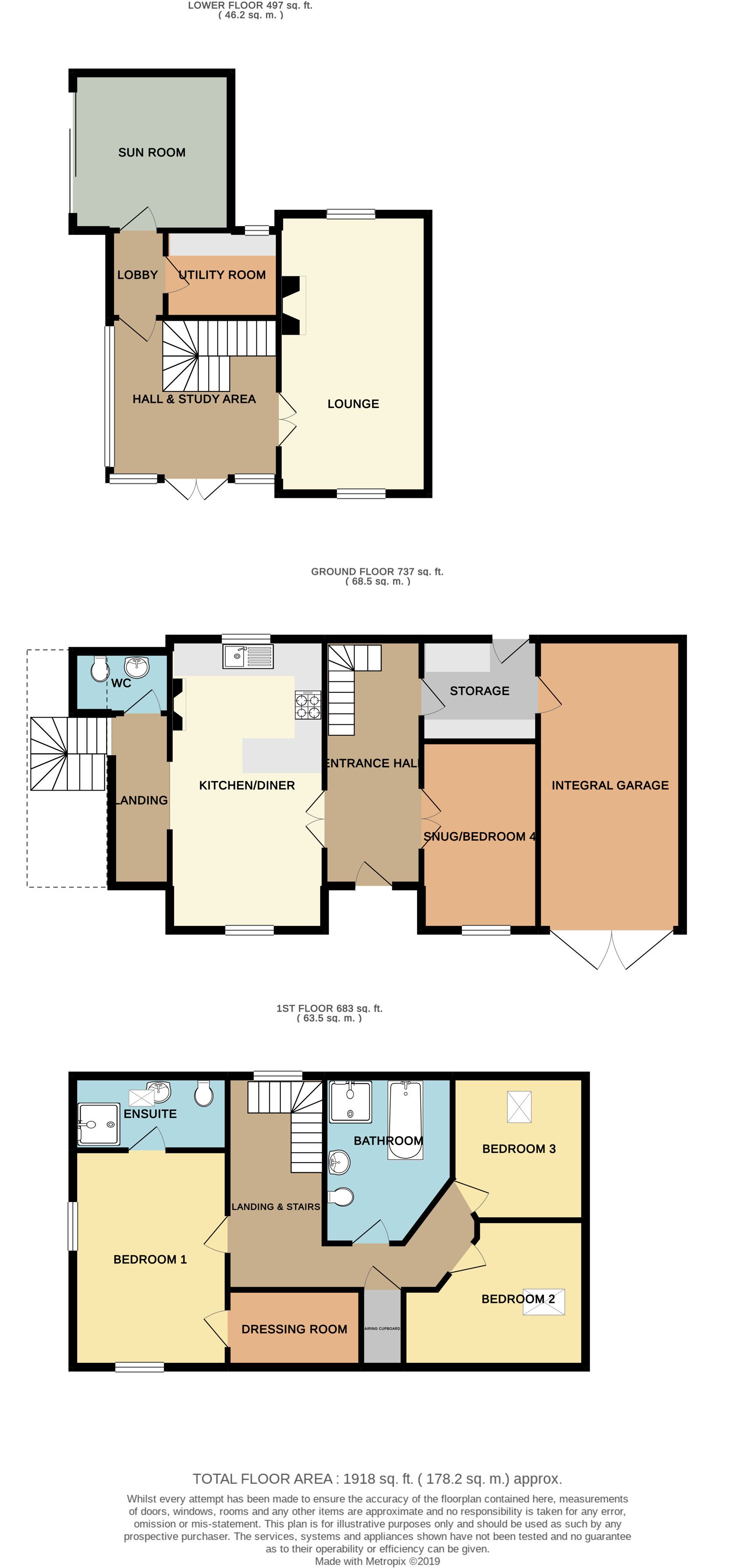 3 bedroom detached house SSTC in Brighouse - Floorplan 1