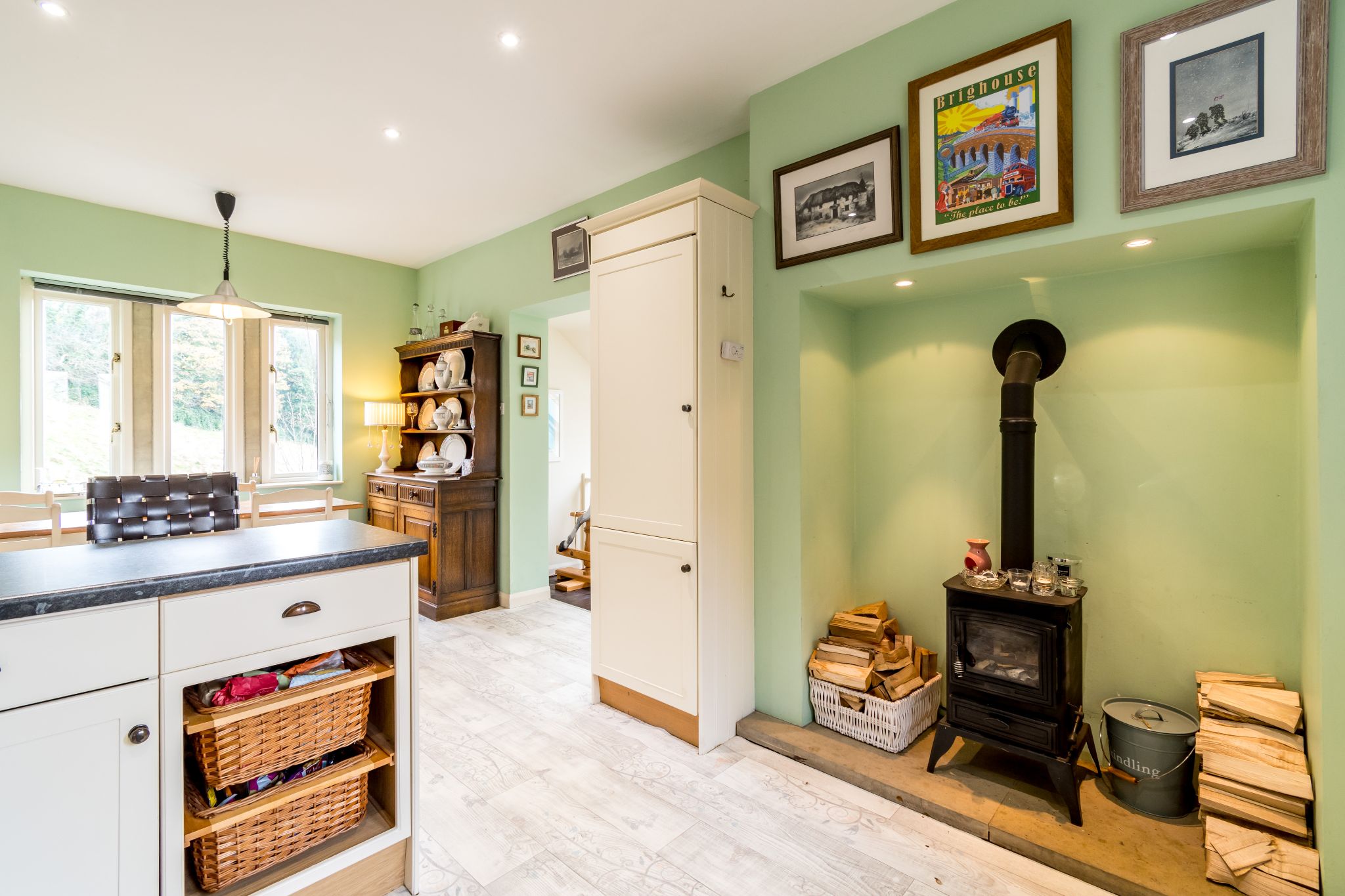 3 bedroom detached house SSTC in Brighouse - Looking from the kitchen towards the dining area