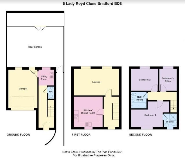 3 bedroom end terraced house For Sale in Bradford - Floorplan 1.