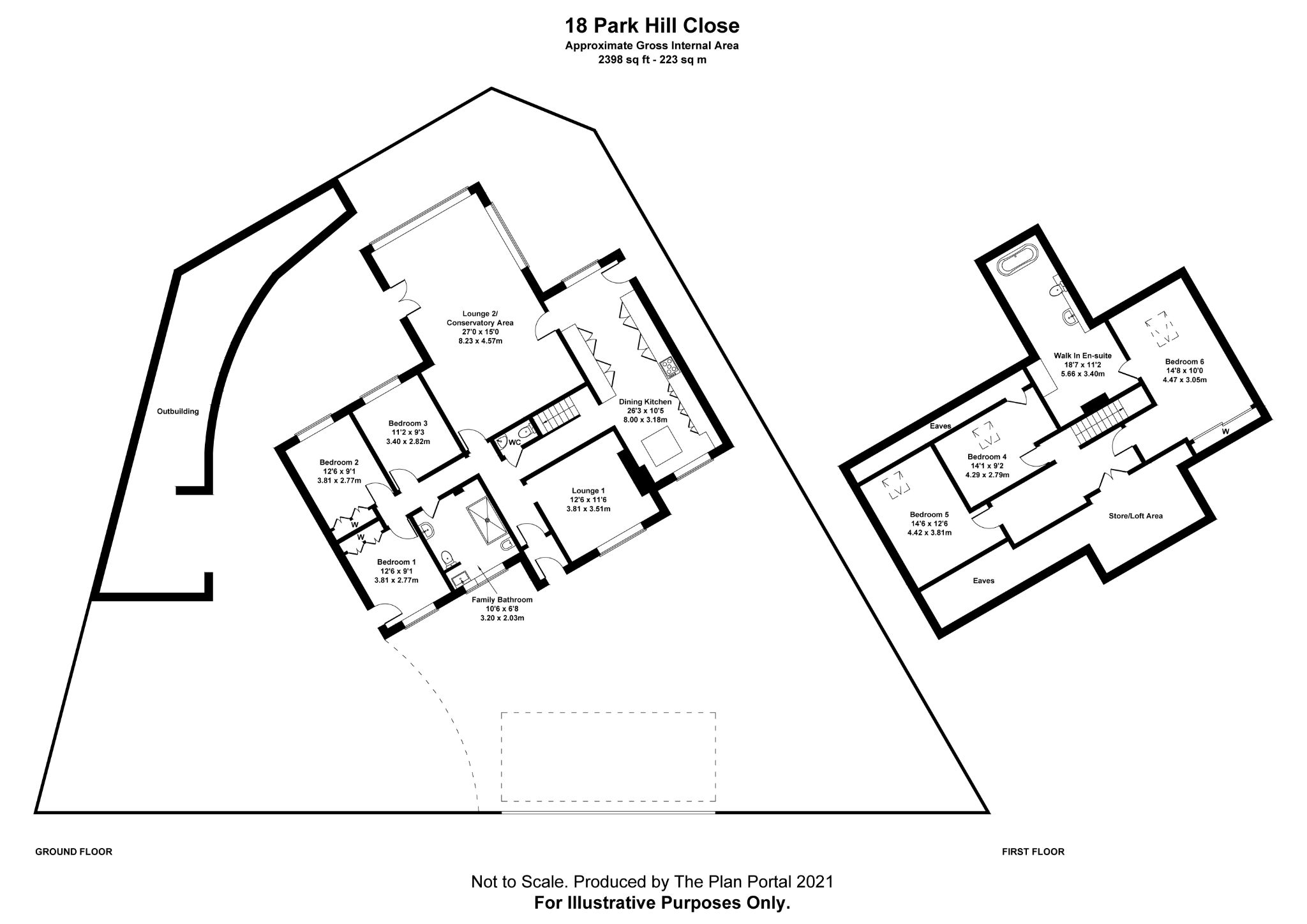 3 bedroom detached bungalow For Sale in Bradford - Floorplan 1.