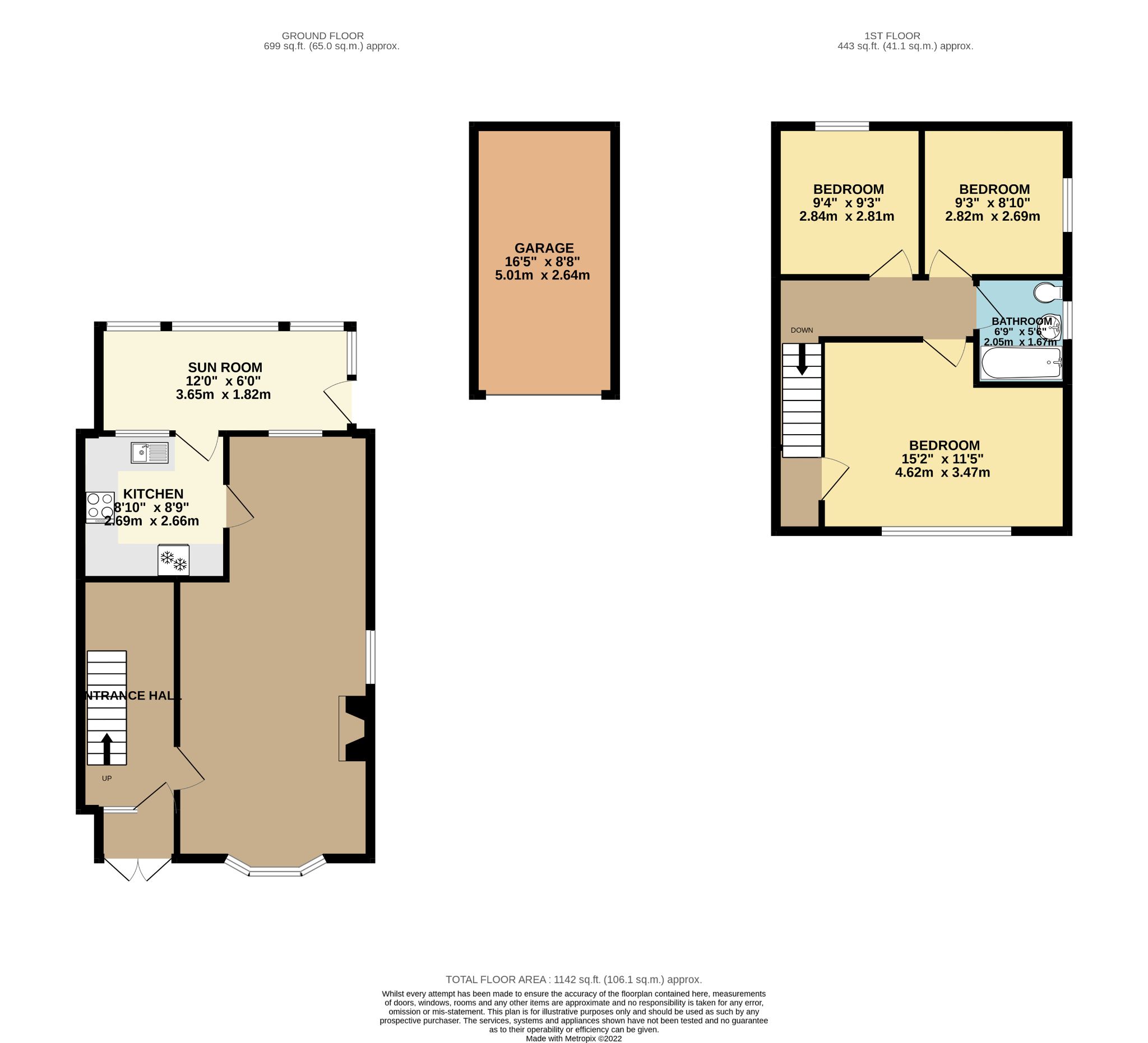 3 bedroom semi-detached dormer house Sale Agreed in Bradford - Floor Plan.