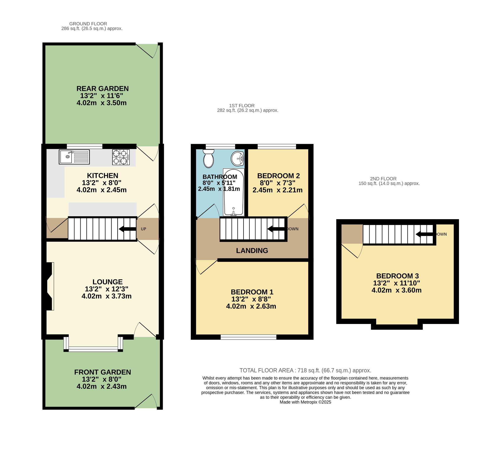 3 bedroom mid terraced house For Sale in Bradford - Floorplan 1.