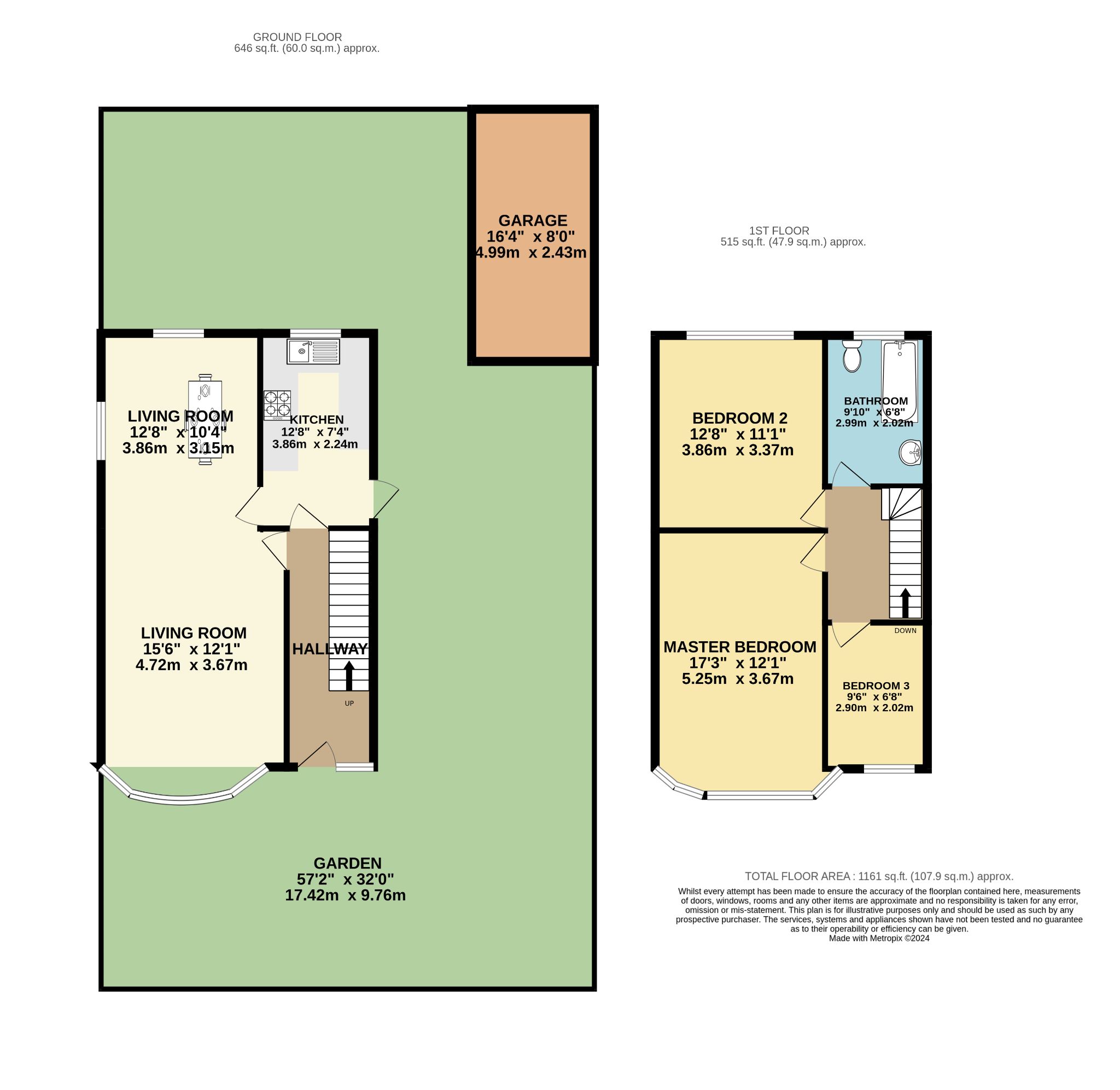 3 bedroom semi-detached house For Sale in Bradford - Floorplan 1.