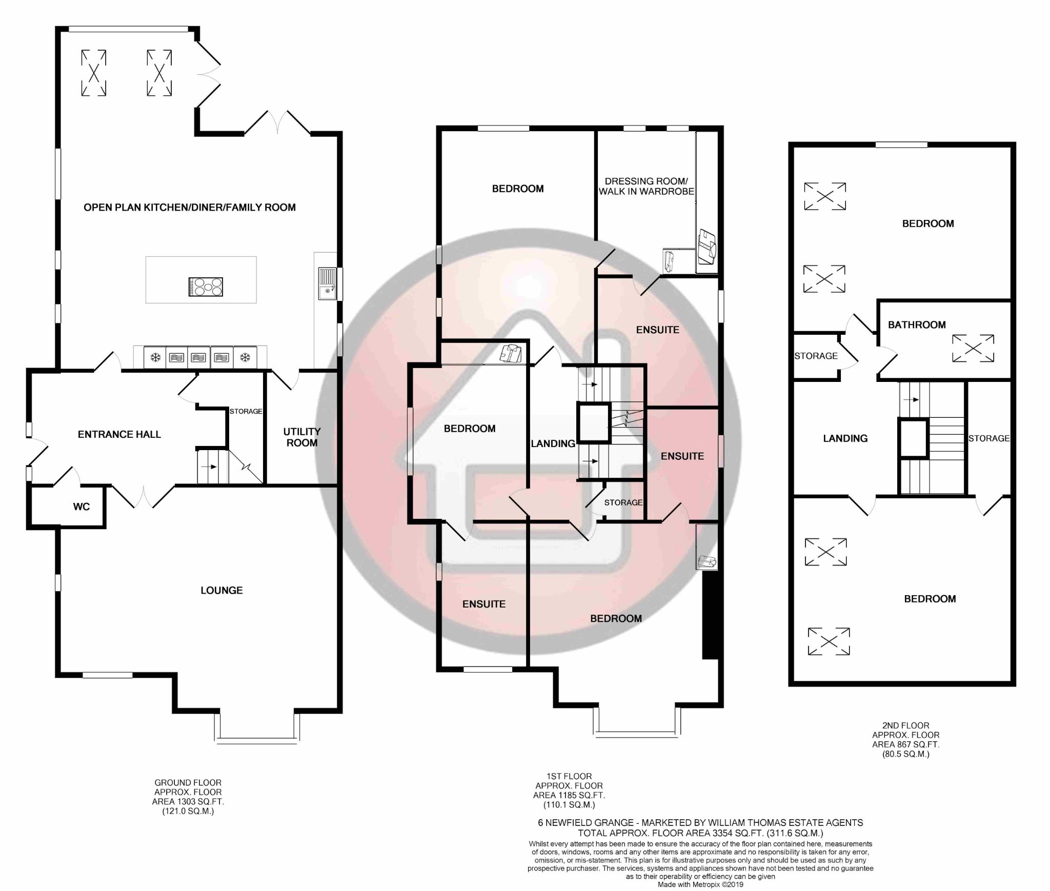 5 bedroom detached house Sale Agreed in Bolton - Floorplan 1