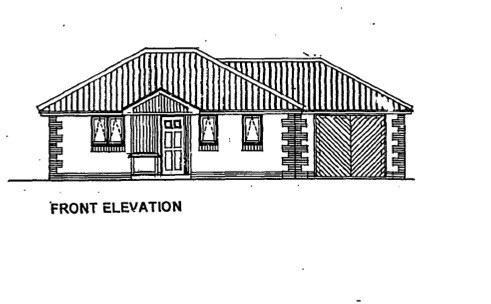 2 bedroom detached bungalow SSTC in Darwen - Front Elevation (Pato doors replace window)