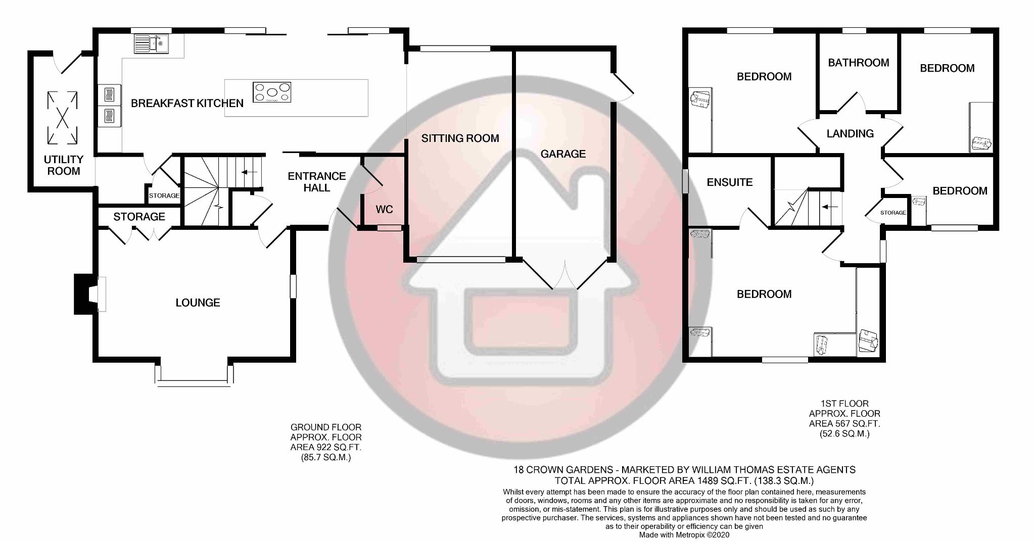 4 bedroom detached house SSTC in Bolton - Floorplan 1