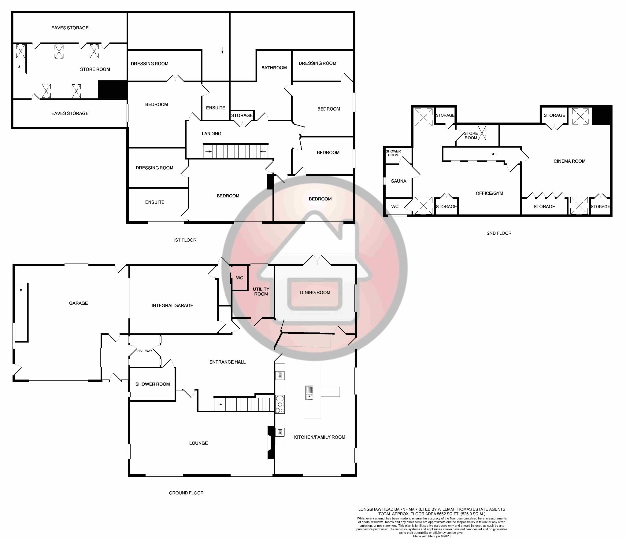 5 bedroom barn conversion house SSTC in Bolton - Floorplan 1