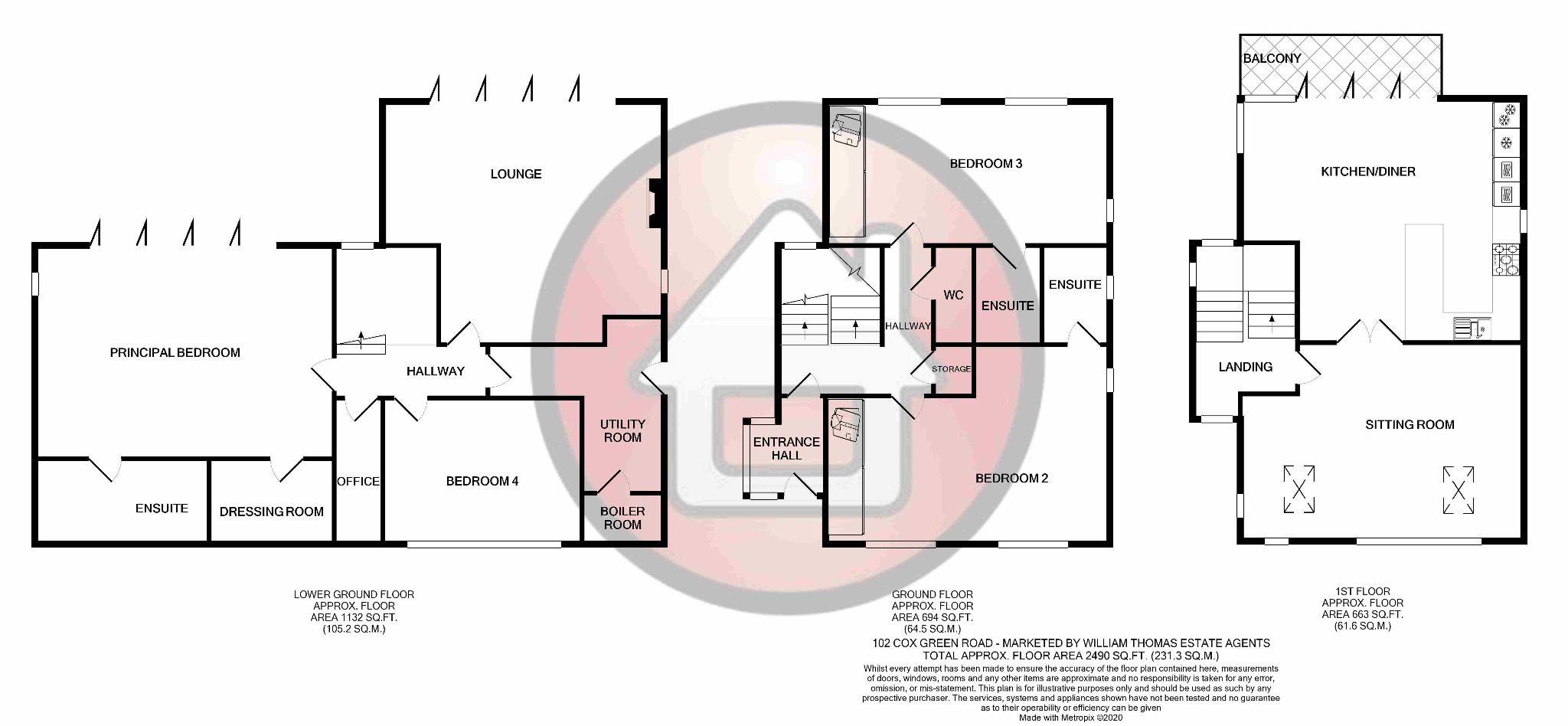 4 bedroom detached house SSTC in Bolton - Floorplan 1