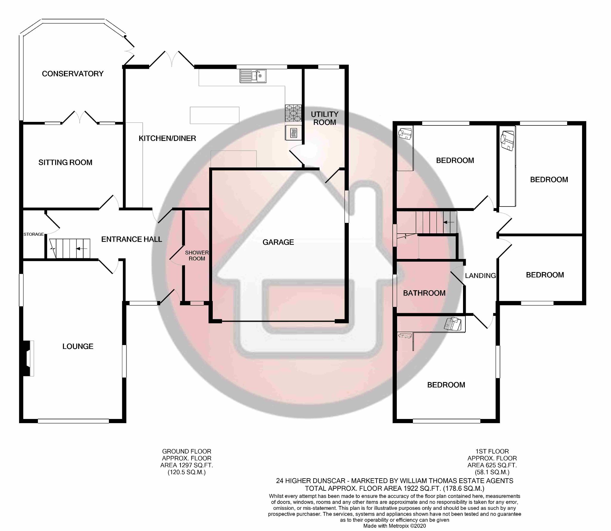 4 bedroom detached house SSTC in Bolton - Floorplan 1