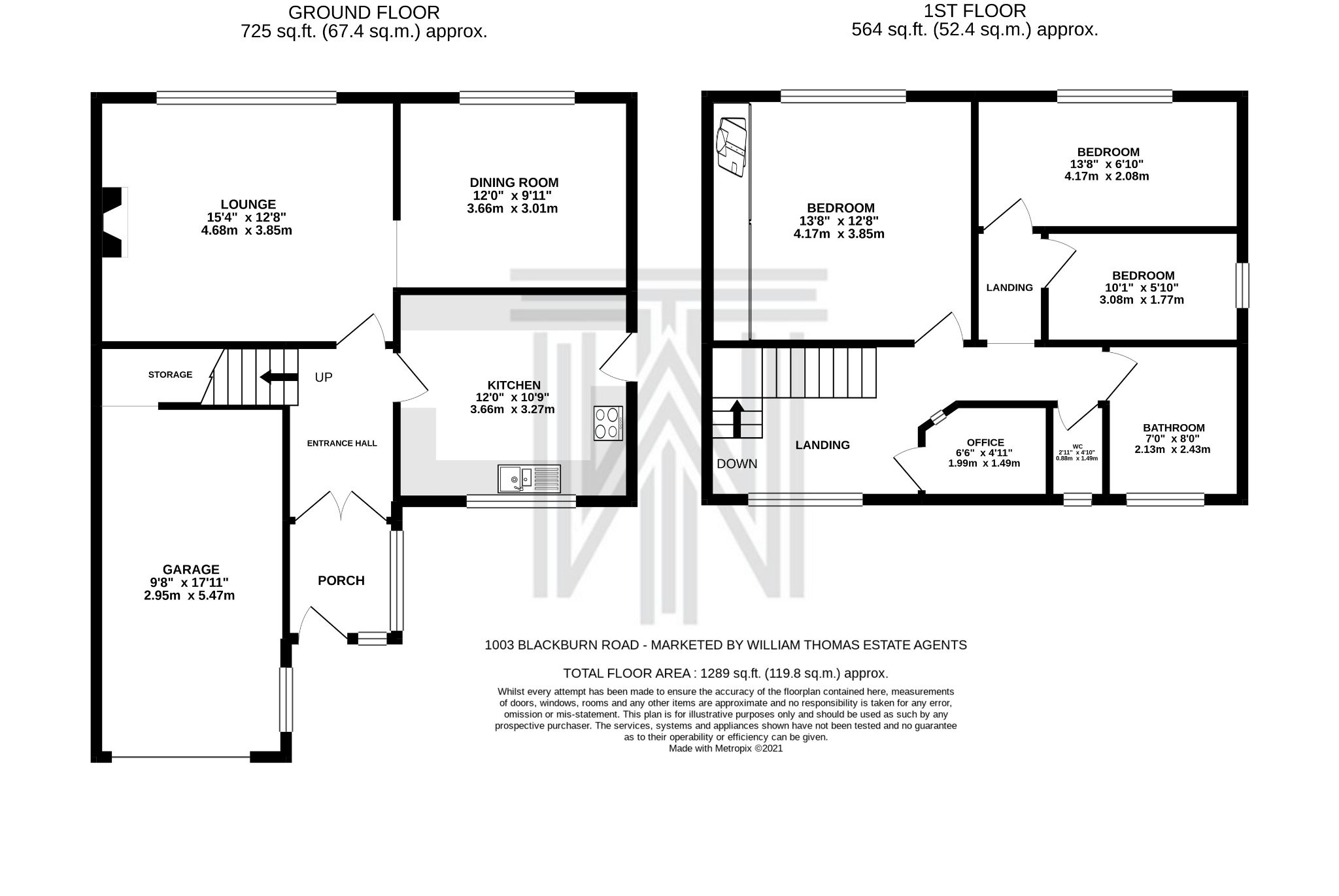 3 bedroom semi-detached house Sale Agreed in Bolton - Floorplan 1