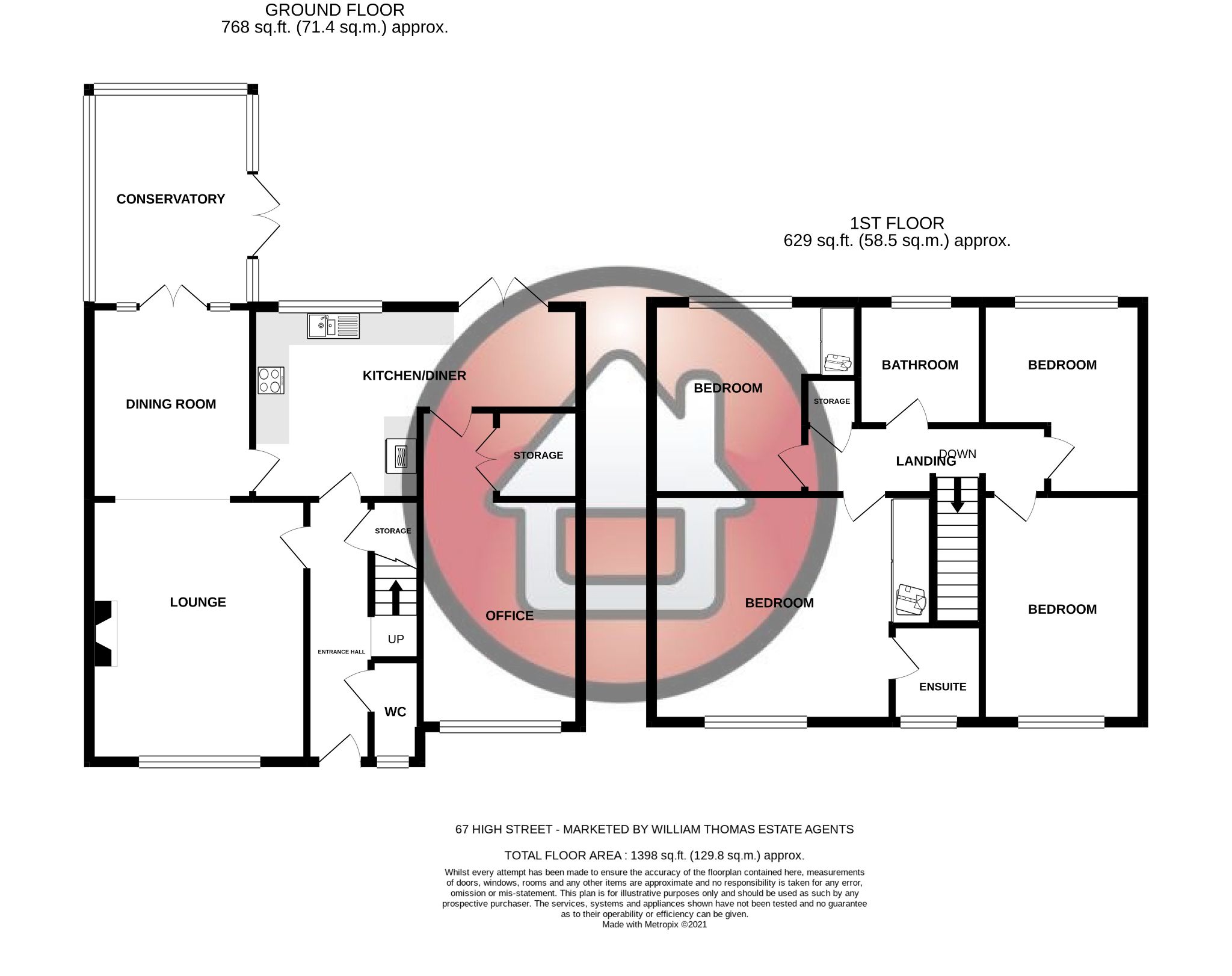 4 bedroom detached house SSTC in Bolton - Floorplan 1