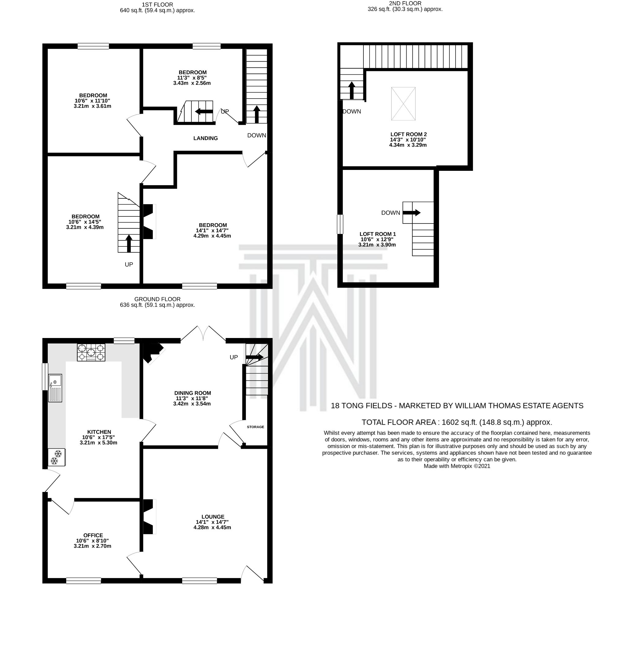 3 bedroom end terraced house SSTC in Bolton - Floorplan 1