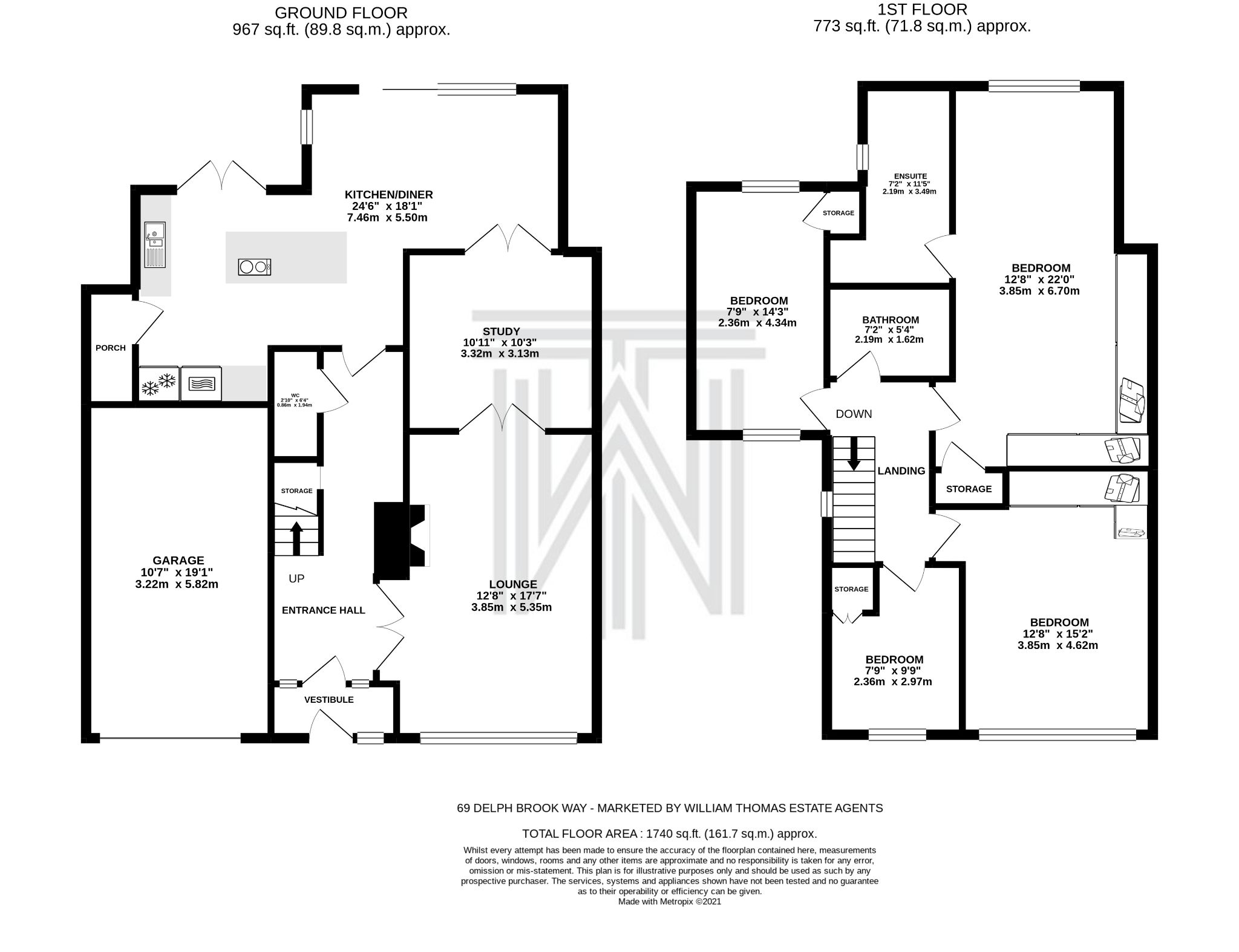 4 bedroom link detached house SSTC in Bolton - Floorplan 1