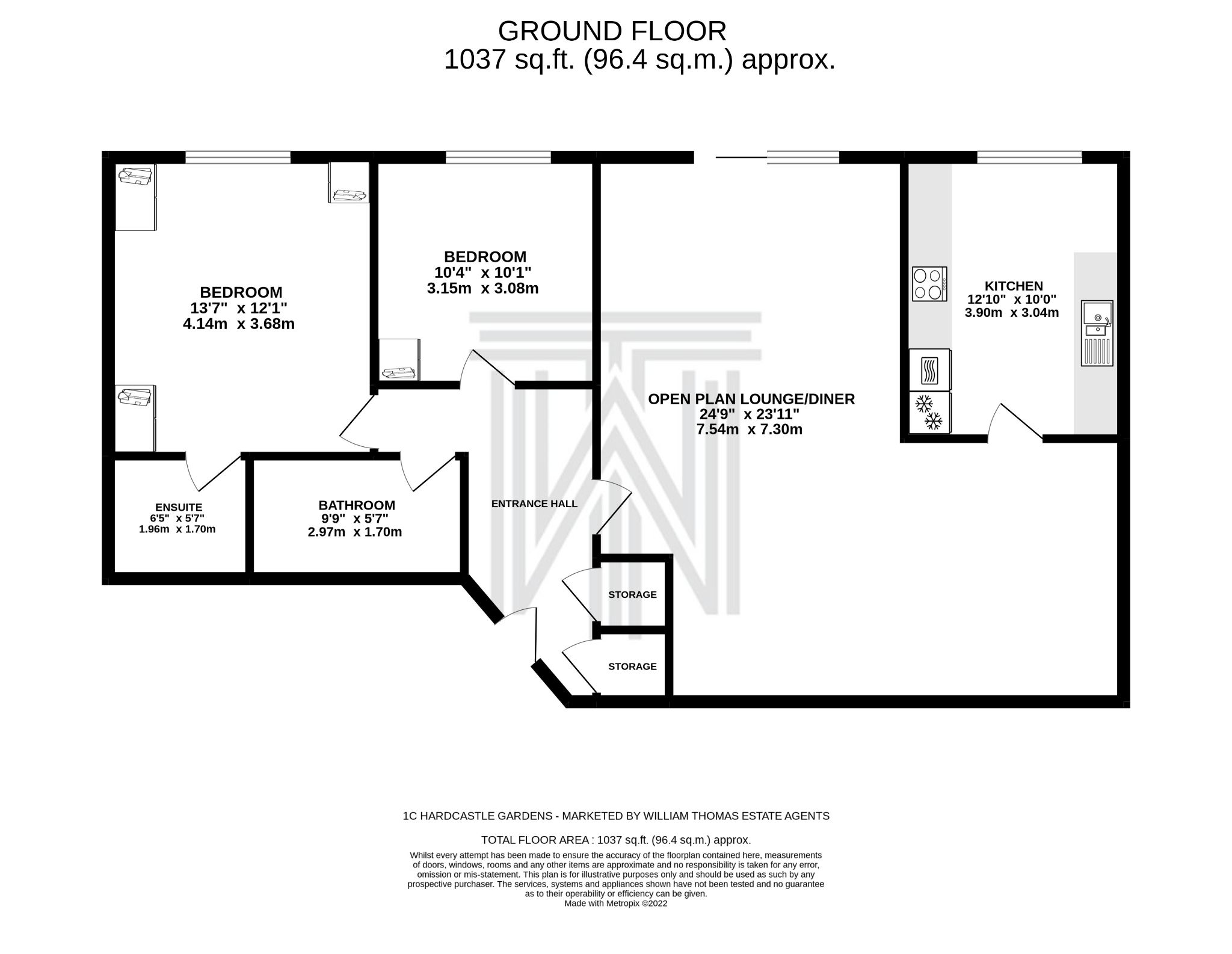 2 bedroom apartment flat/apartment SSTC in Bolton - Floorplan 1