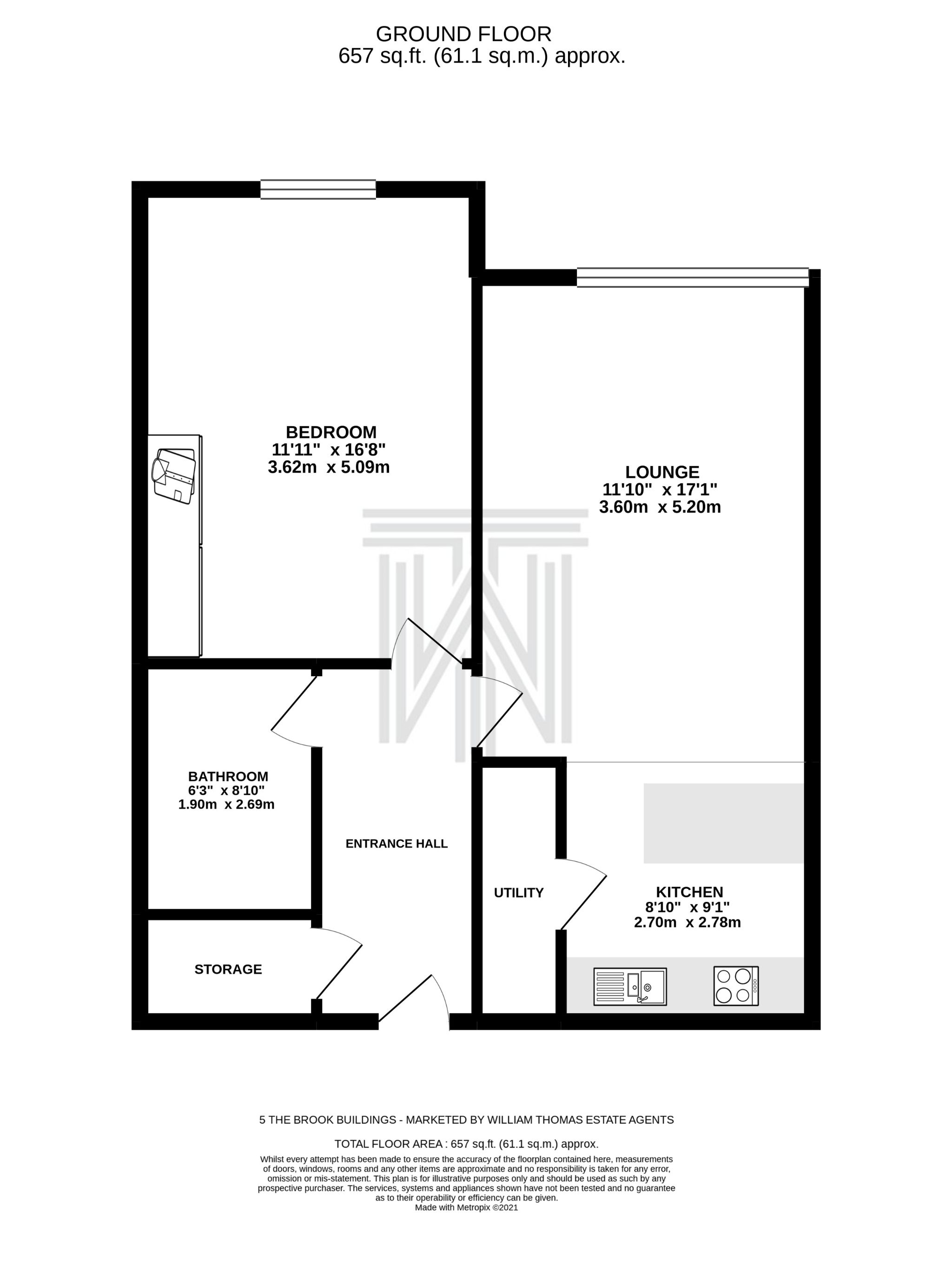 1 bedroom apartment flat/apartment For Sale in Bolton - Floorplan 1