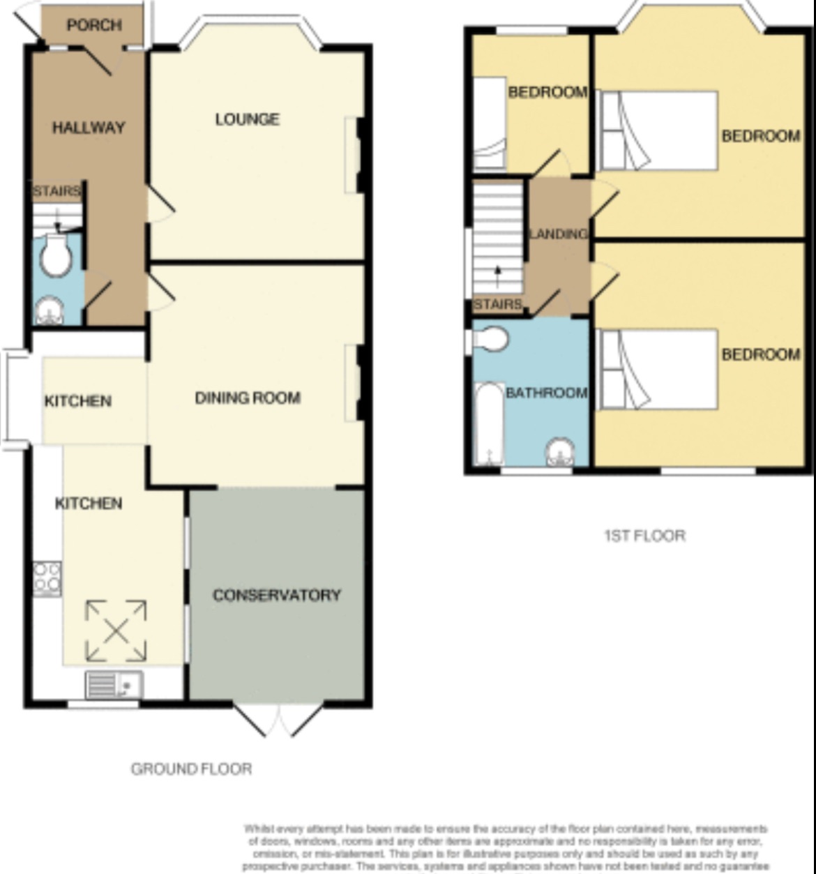 3 bedroom semi-detached house SSTC in Bolton - Floorplan 1
