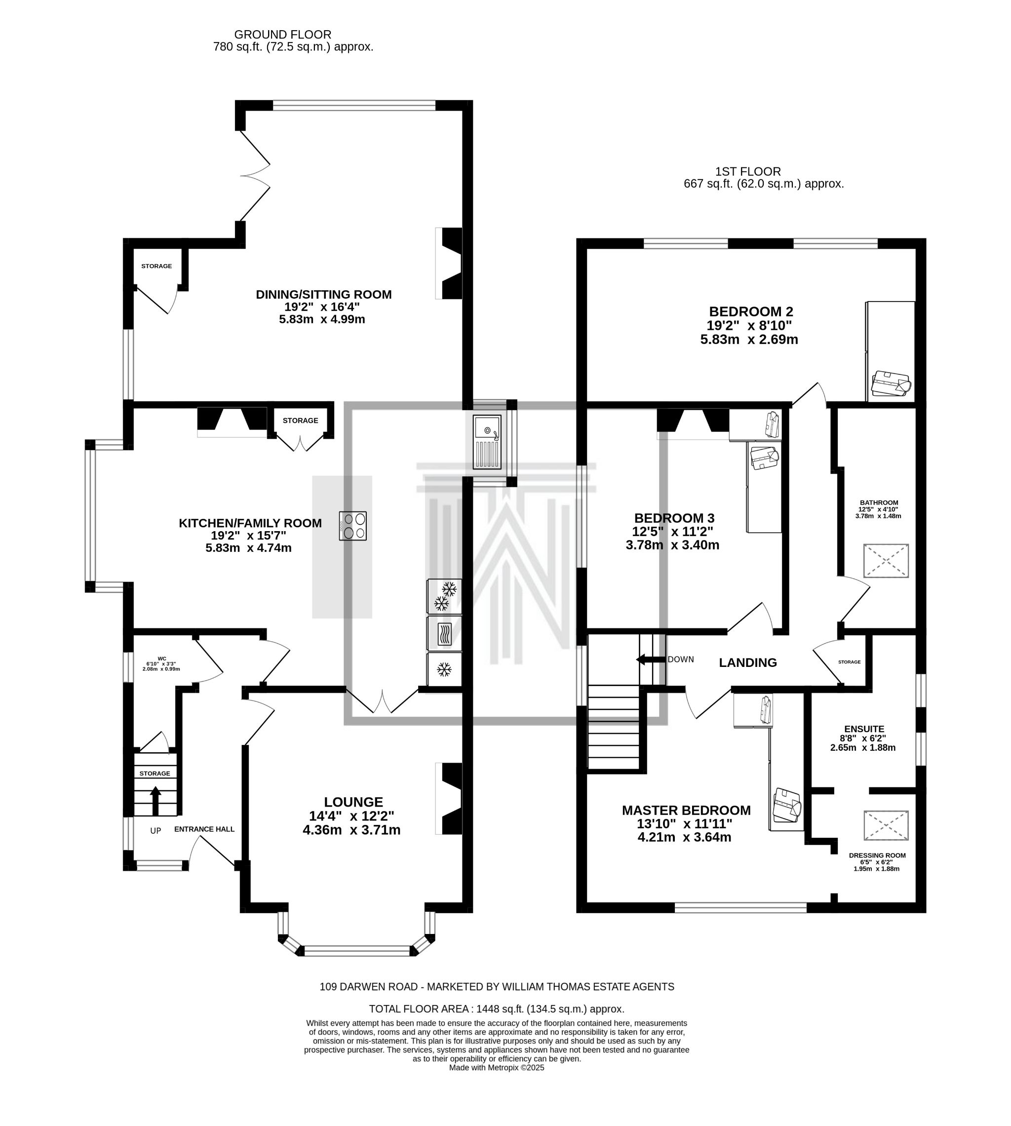 3 bedroom detached house For Sale in Bolton - Floorplan 1.
