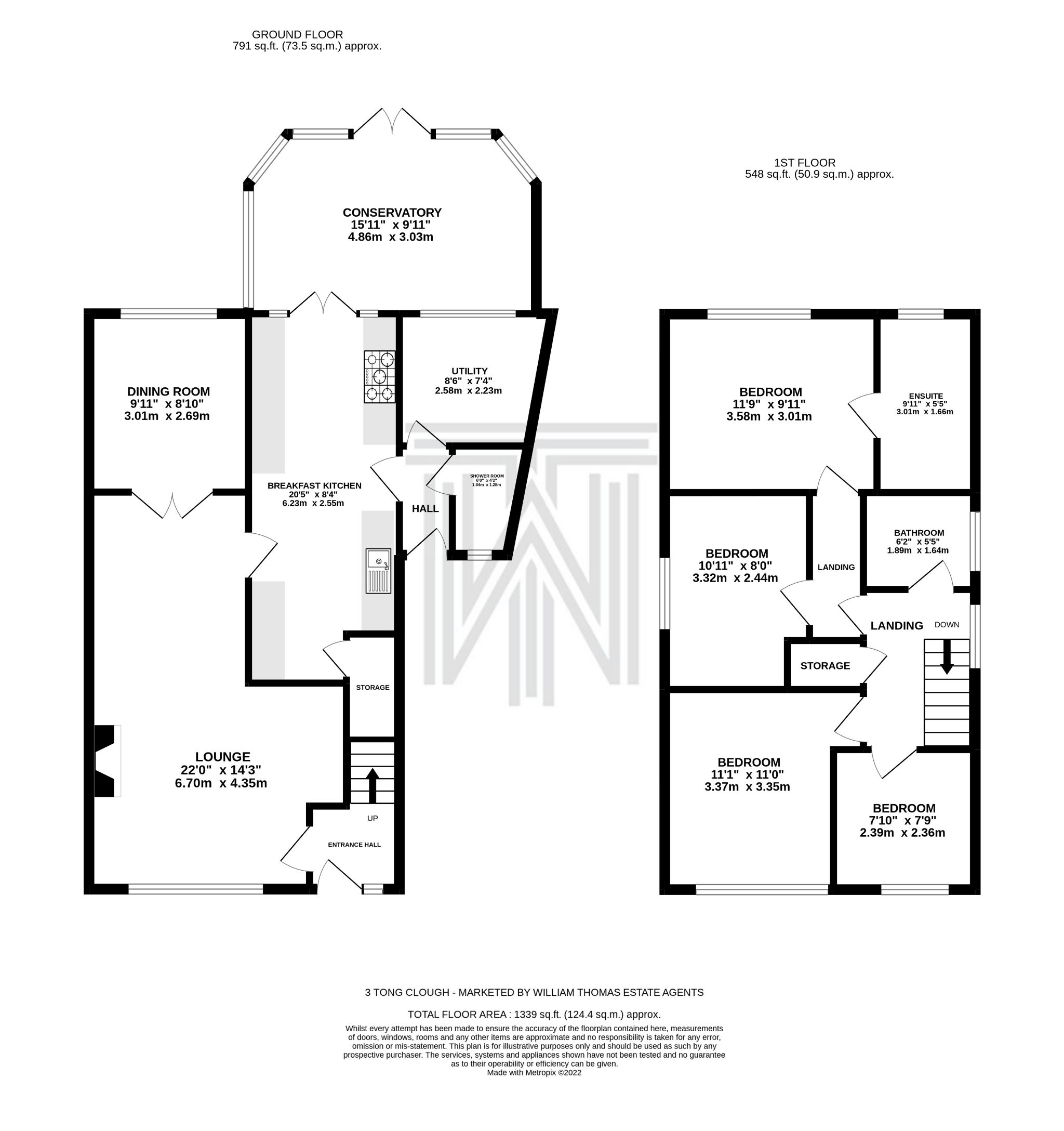 4 bedroom detached house Sale Agreed in Bolton - Floorplan 1